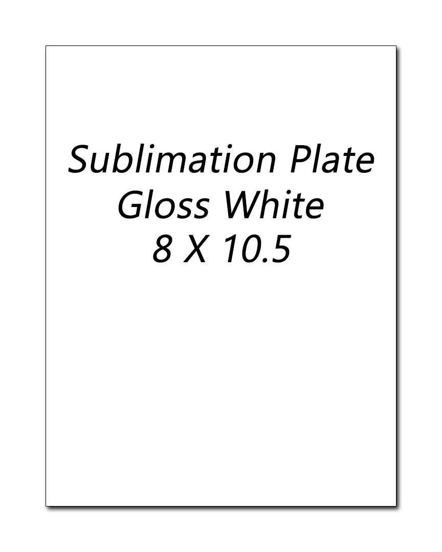 Plaque Plates (lot of 6) – Sublimation – Gloss White – Free Shipping