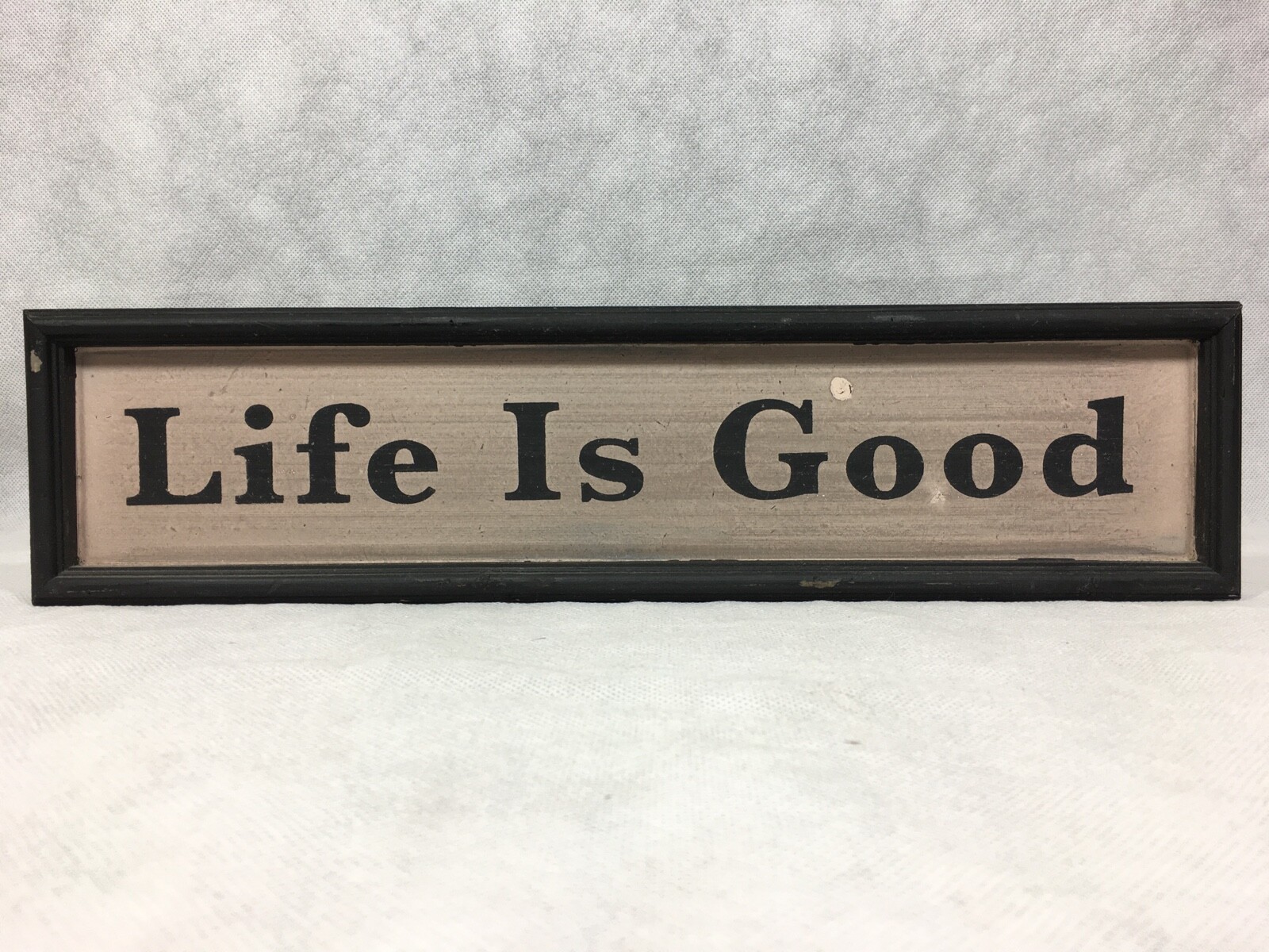 Life Is Good Wall Sign 16″ Distressed Framed Art Decoration