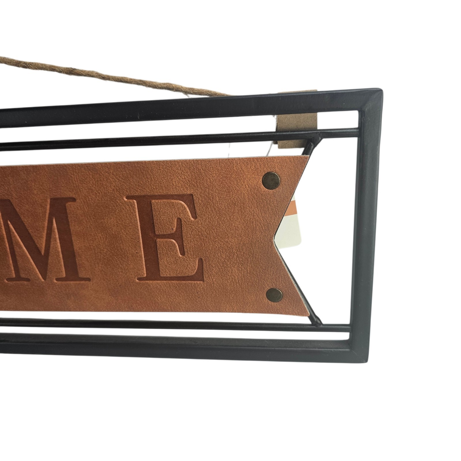 Welcome Sign Leather Pheasant Theme Home Decor Hunting 24″ X 6″
