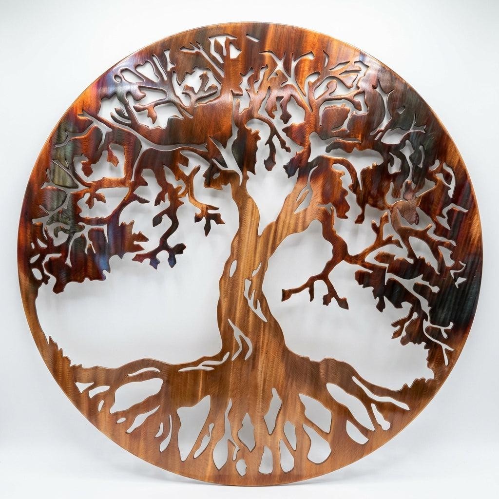Tree Of Life Metal Wall Art, Metal Tree Outdoor Decor