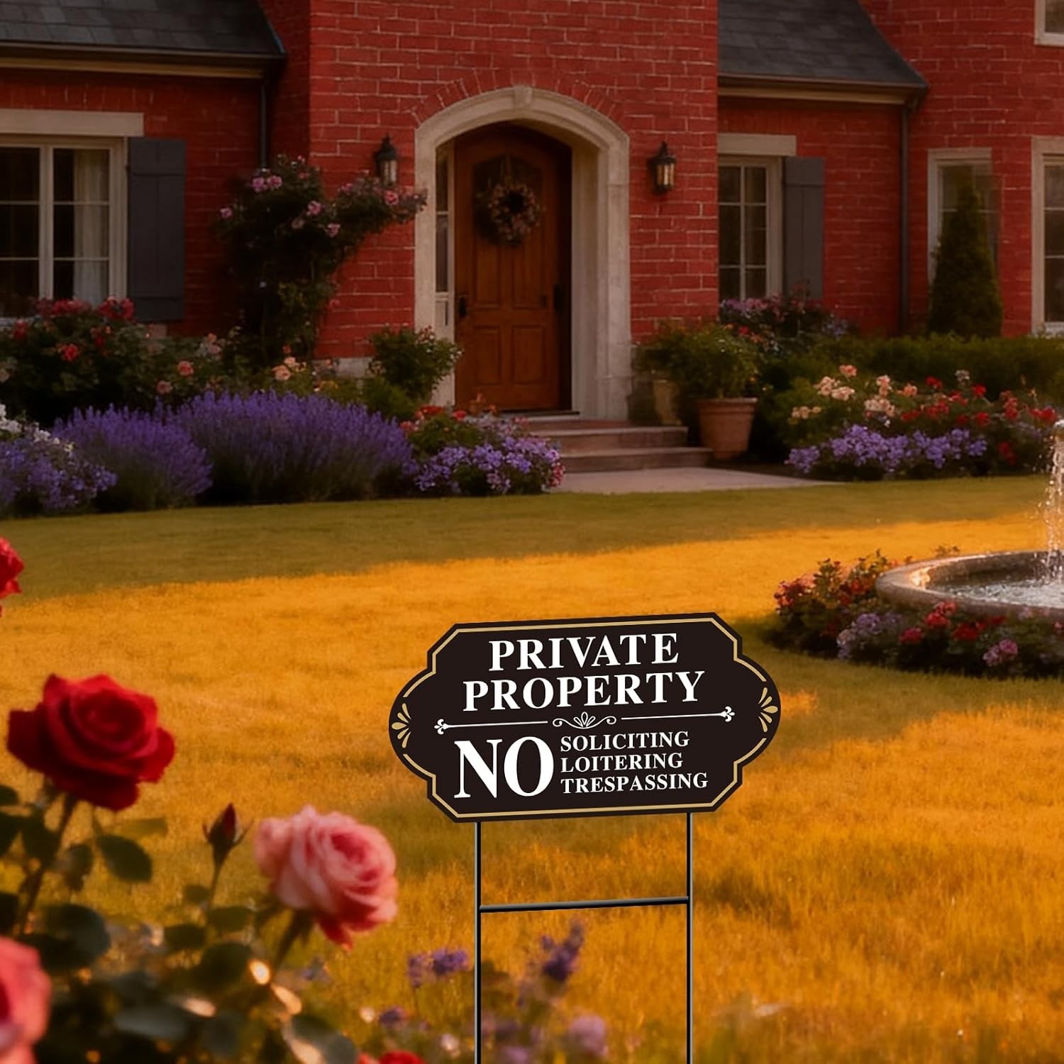 Protect Your Property with Elegant No Soliciting Signs – 14×7