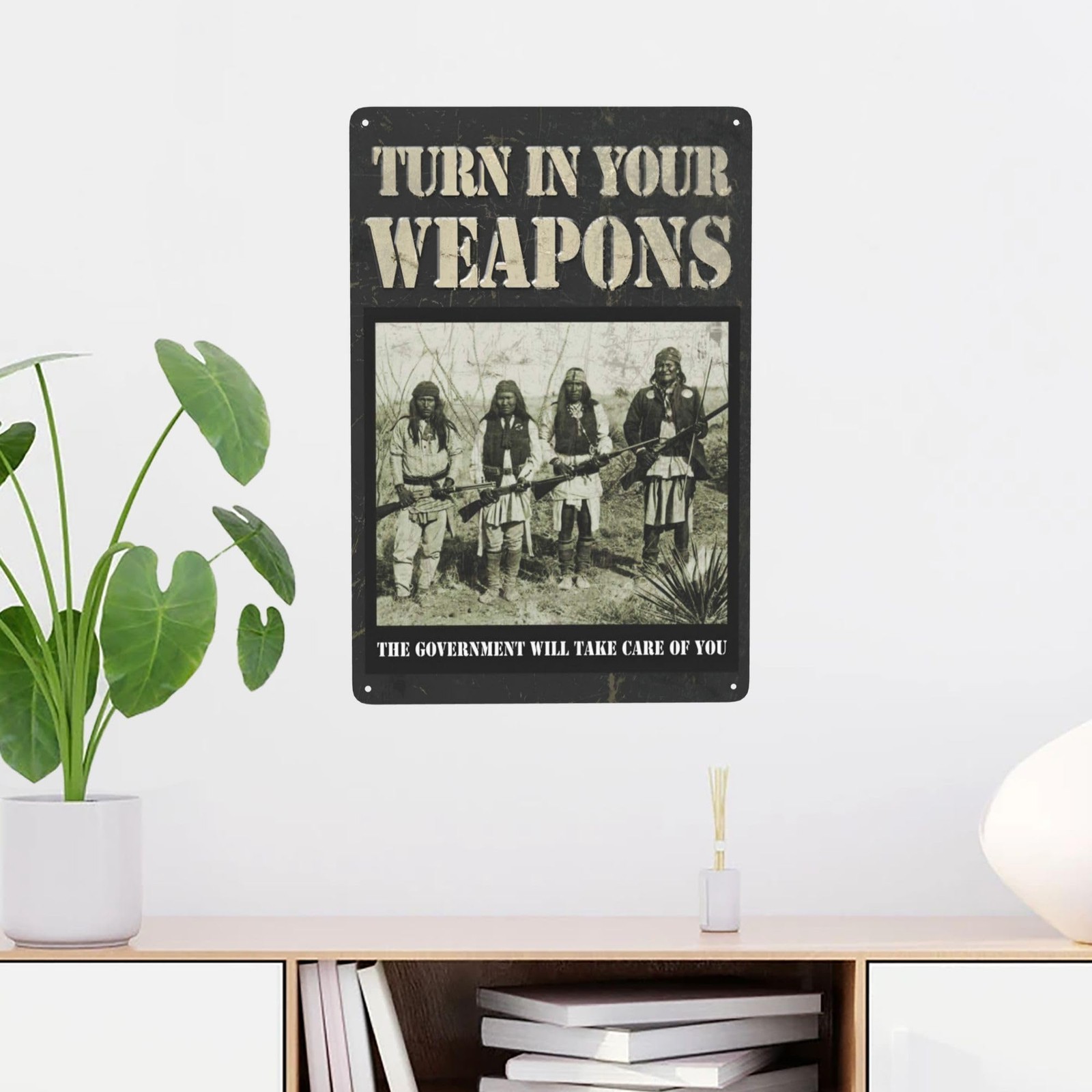 Funny Man Cave Signs Vintage Wall Decor 12 inches x 8 inches, Silver