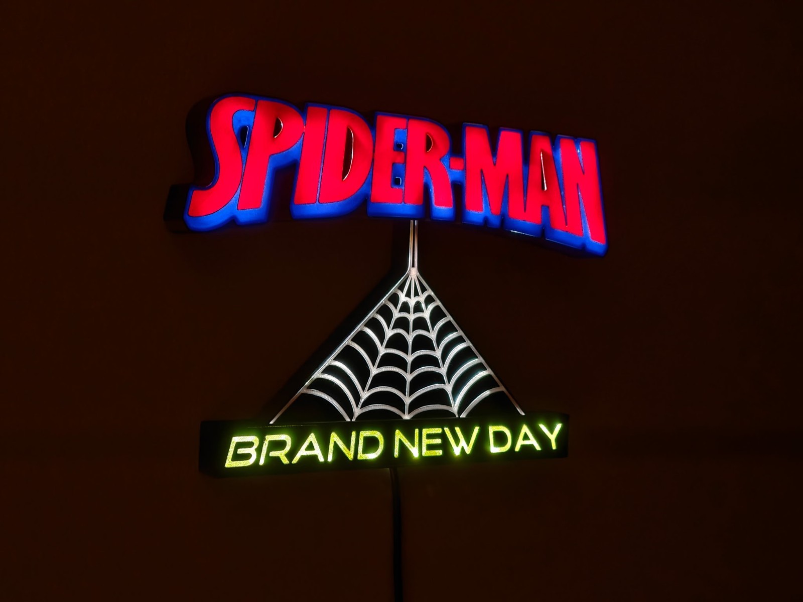 Spider-Man LED Decoration – Marvel light-up wall sign – Brand New Day Desk Lamp