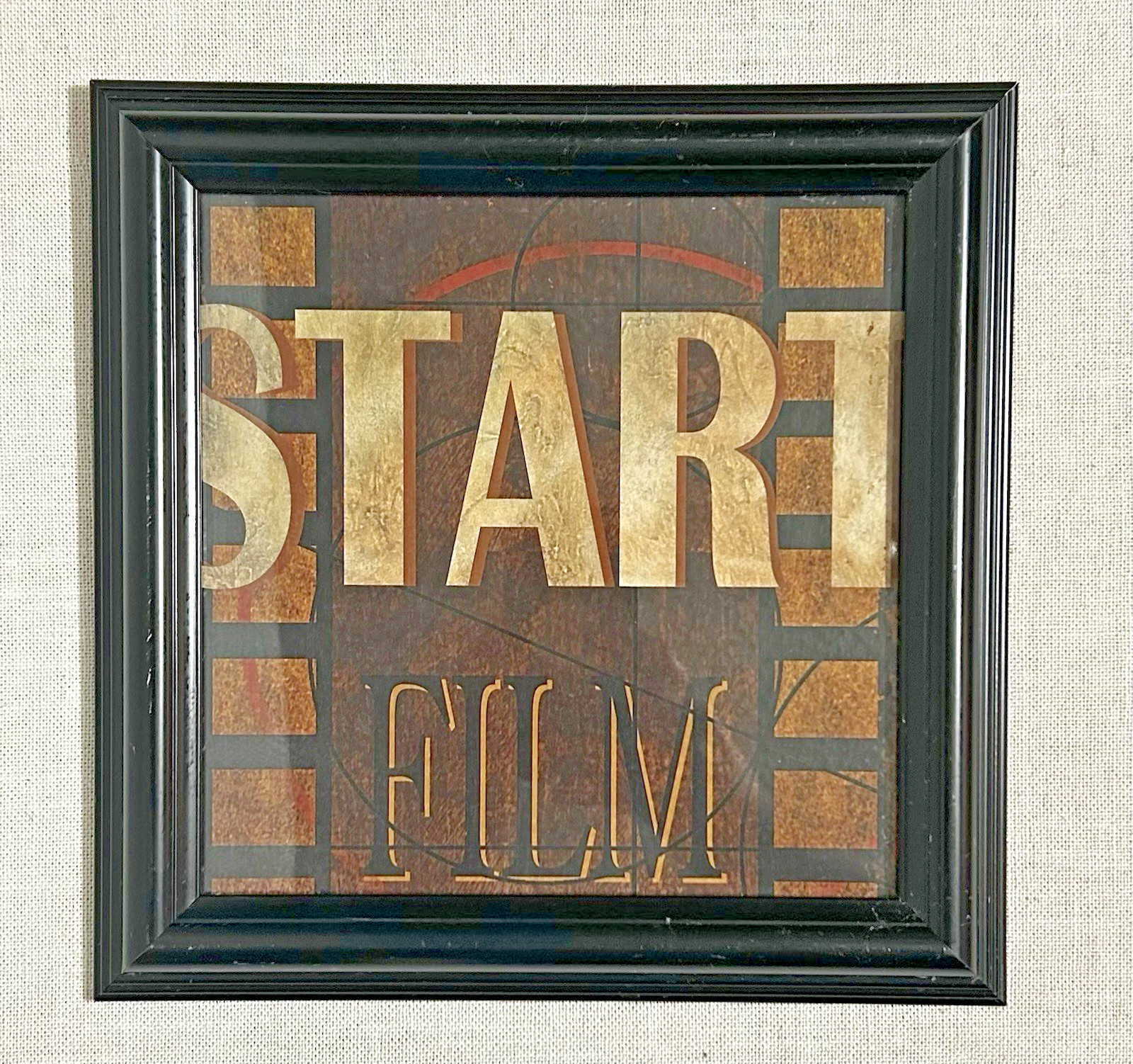 3 Pc. Retro Home Theater Wall Decor Set Action – Ticket Window – Start Film