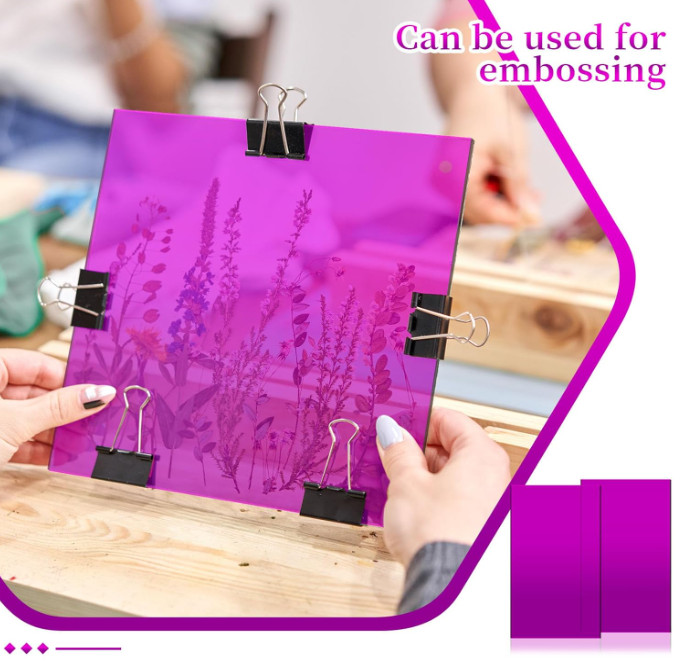 Acrylic Plastic Sheet 12″ x 24″, 1/8″ Thick, Purple Translucent Plexiglass Panel