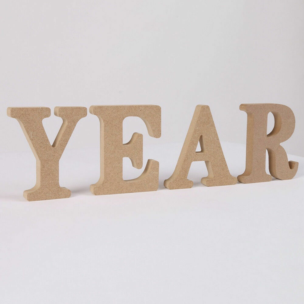 US 3.93” A-Z Wooden Letters Alphabet Self Standing Wedding Party/Home/Decor Lot