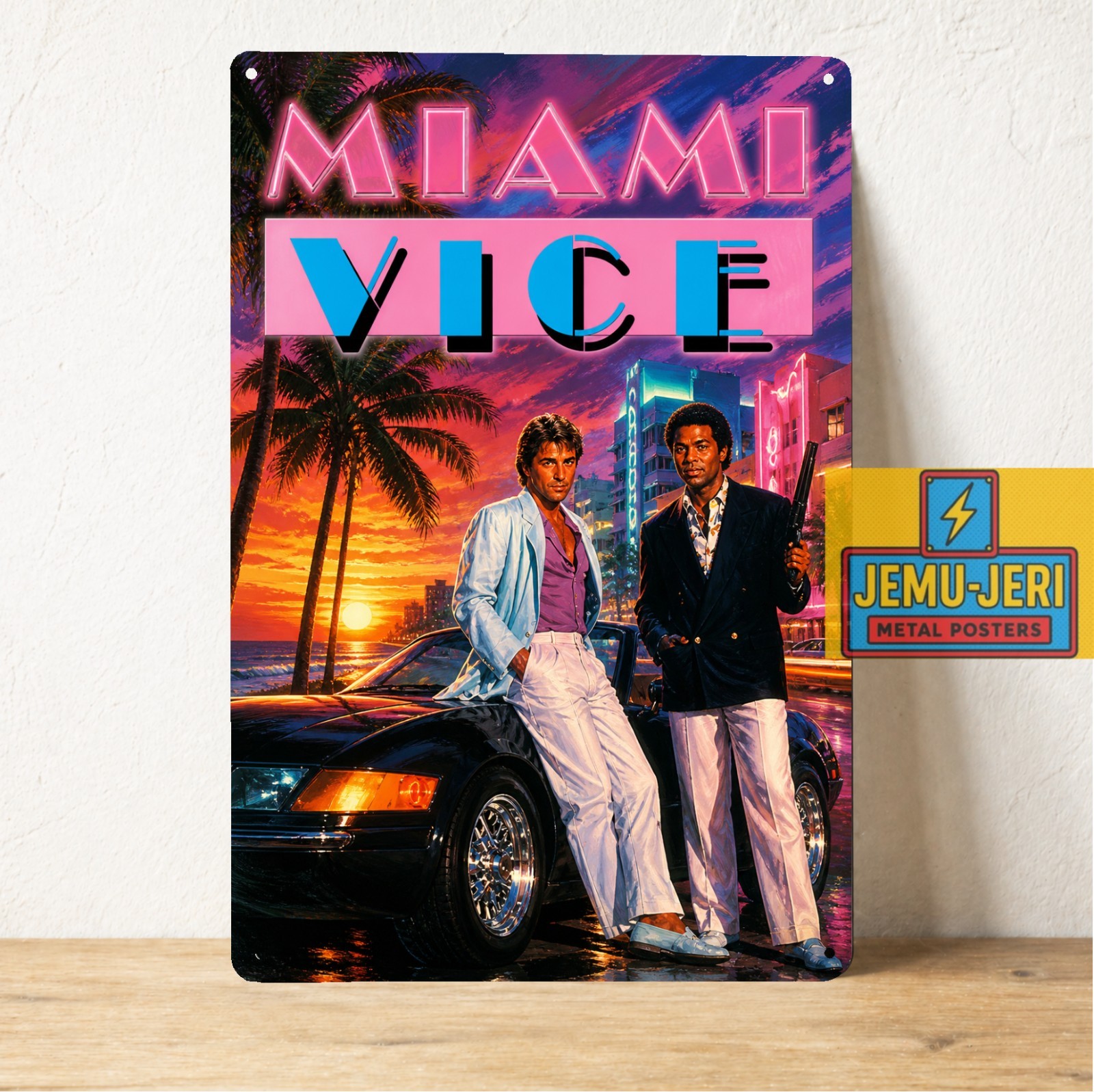 Miami Vice Movie Metal Poster – Film Collectable Tin Sign – Size 8*12inch