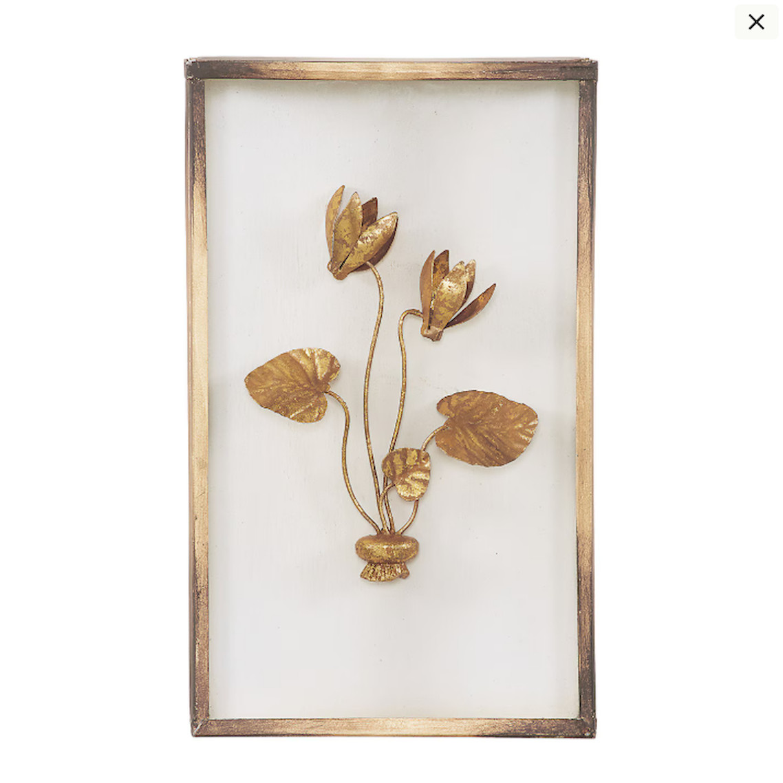 Ballard Designs Fleur de Tole Gold Wall Decor – Set of 4, US Stock, Free Ship
