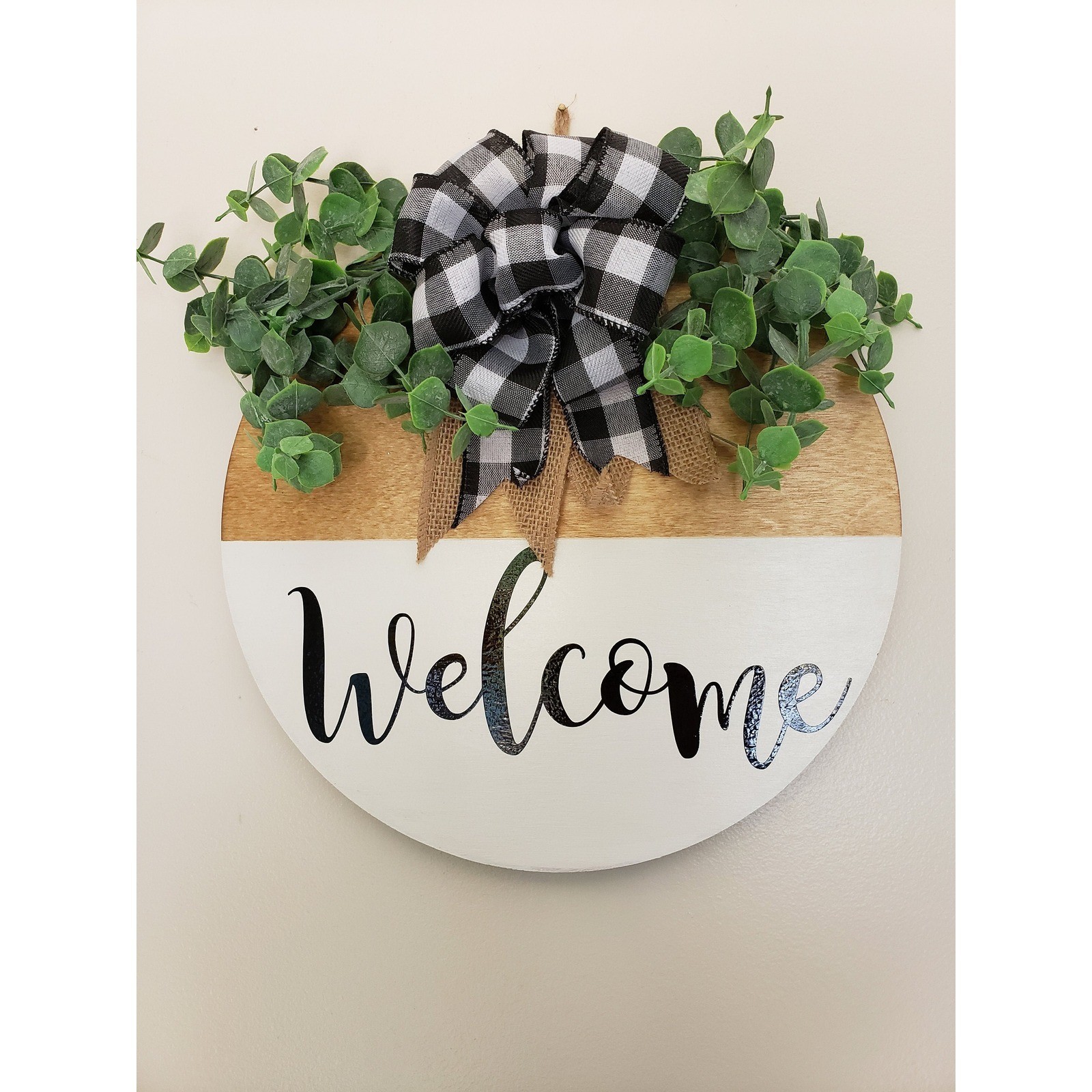 Welcome wreath Wooden front door decor farmhouse sign BEST SELLER farmhou fron