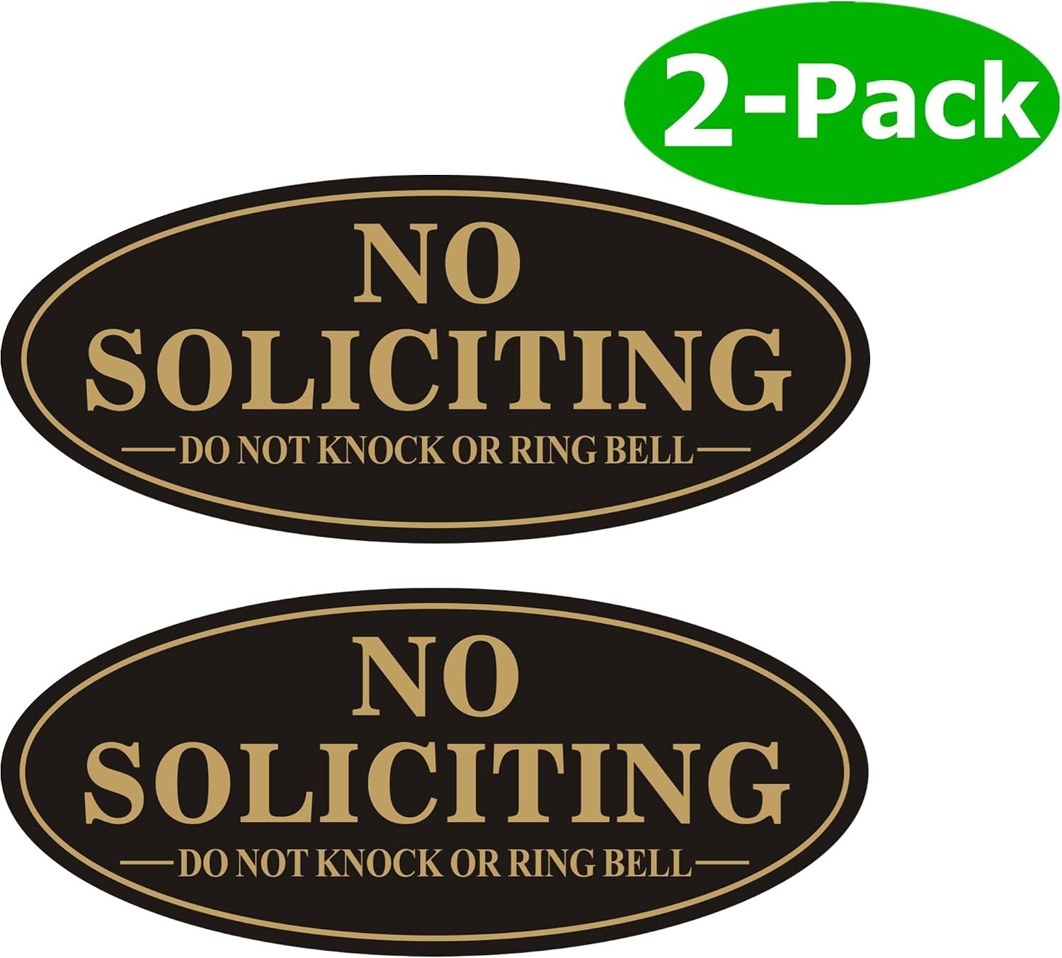 Self Adhesive No Soliciting Sign, Front Door
