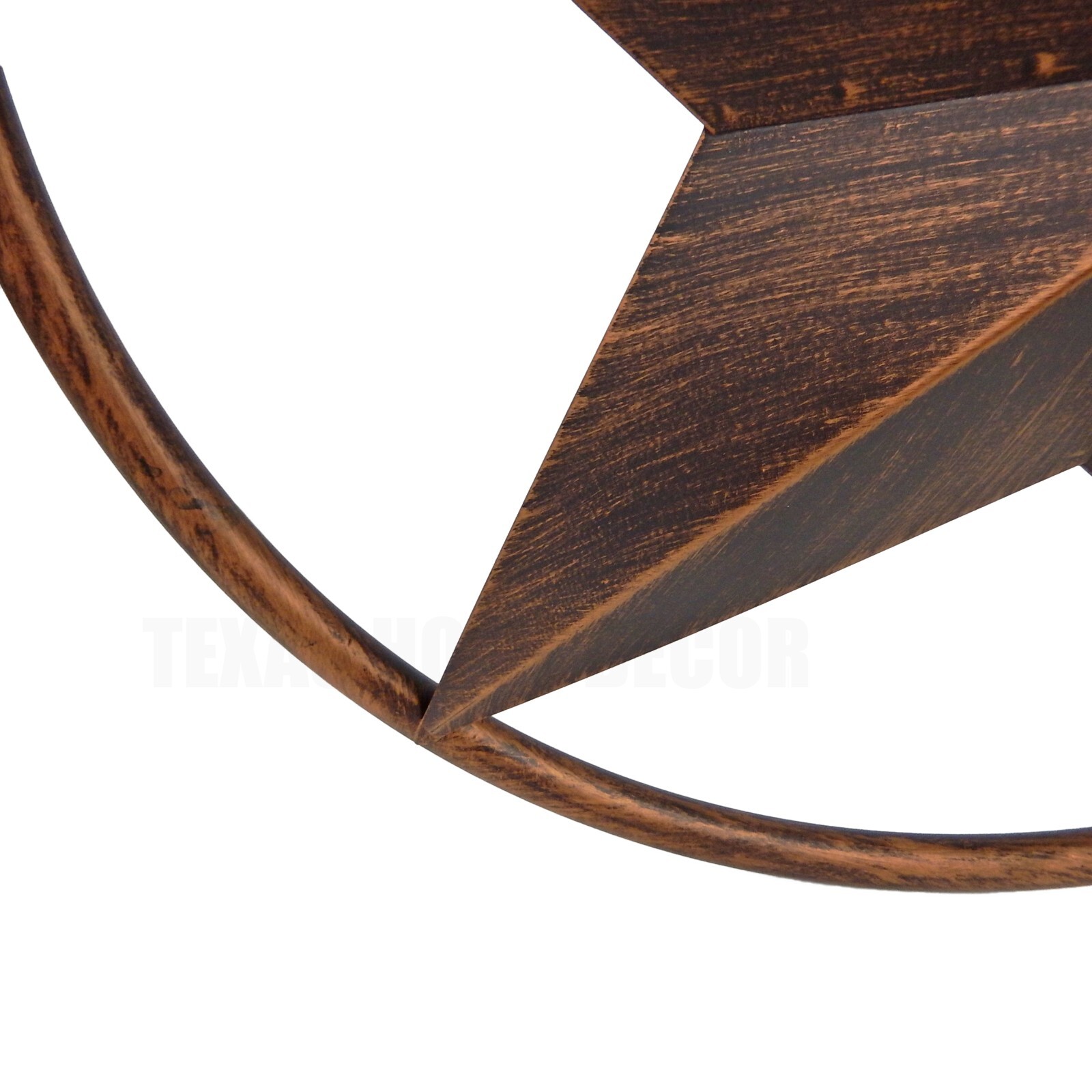 Large Metal Barn Star Round Smooth Ring Wall Decor Rustic Western 23 1/4 in