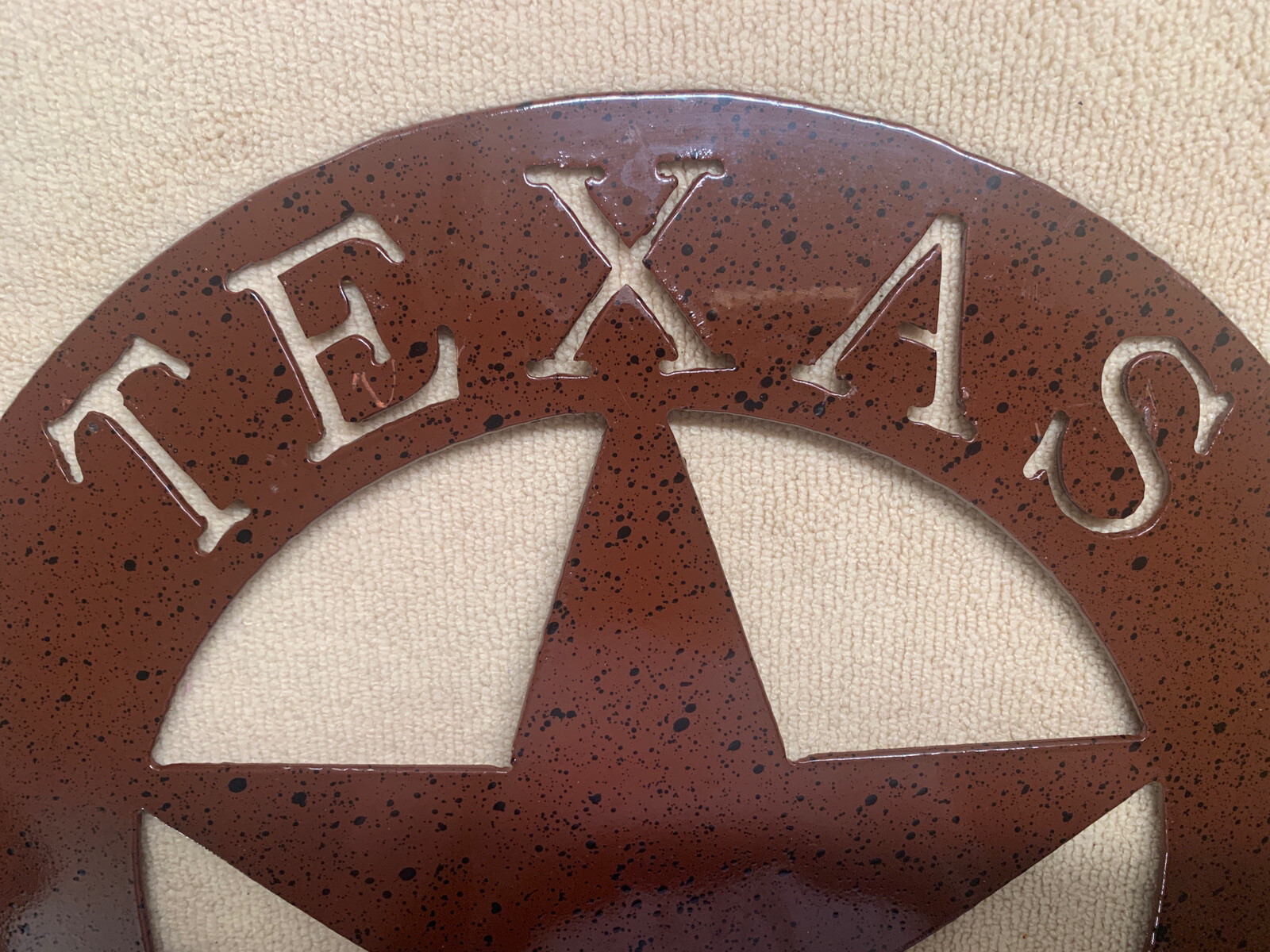 Texas 1836 Metal Barn Star 11.5″ Glossy Finish Wall Plaque Sign
