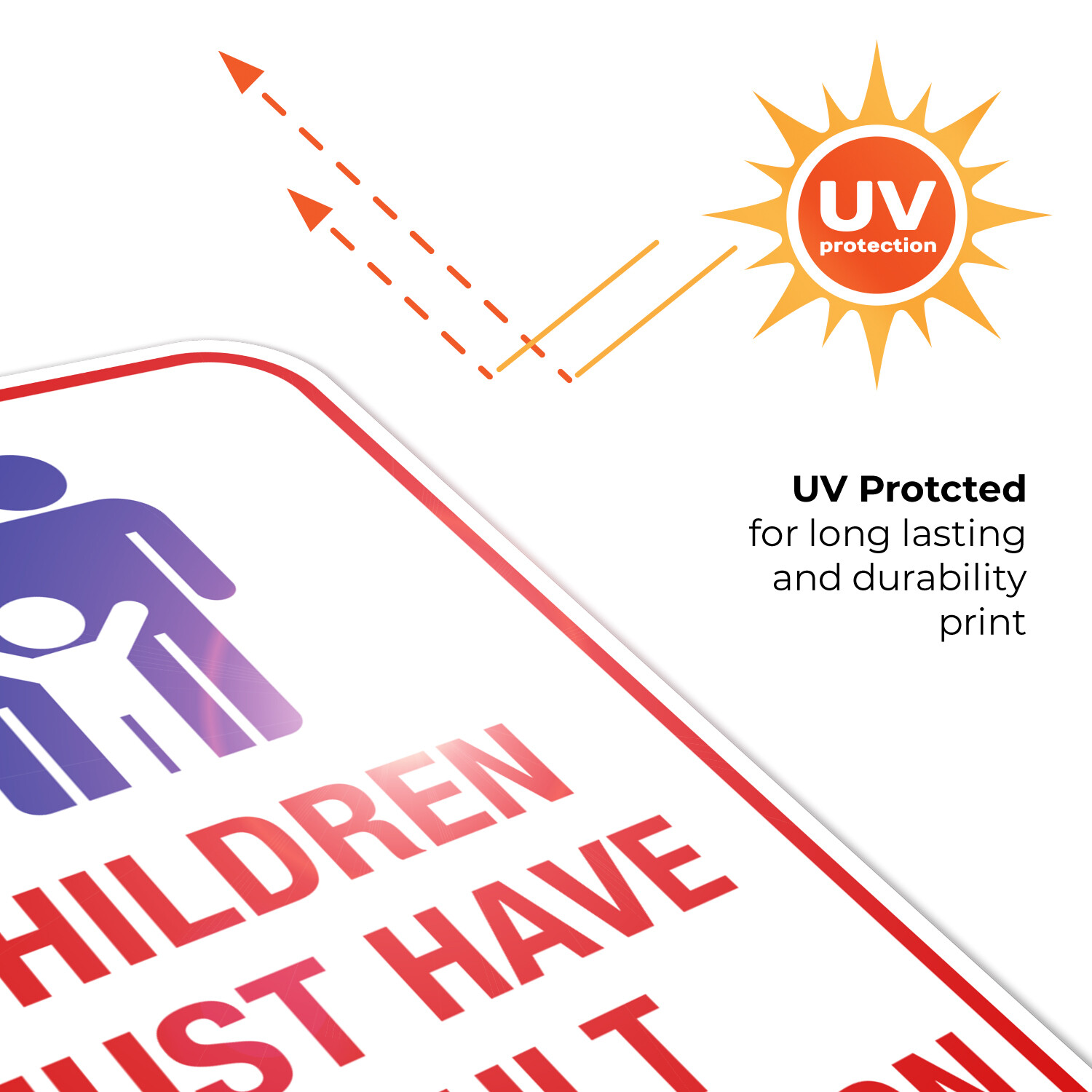 Pool Sign, Children Must Have Adult Supervision Sign,