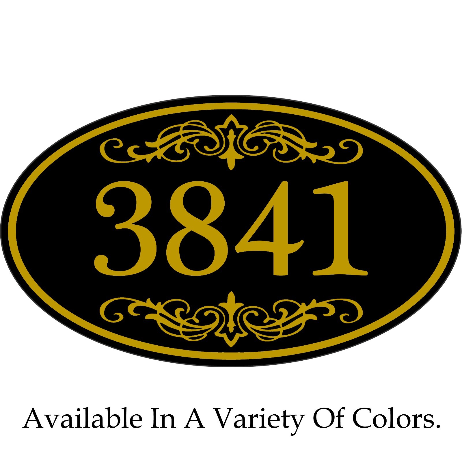 House Address Sign Personalized Aluminum Plaque 12″ x 7″ Custom Color Scheme