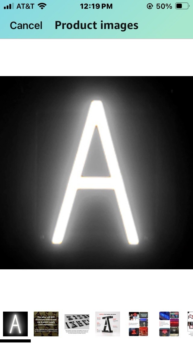 Spell Brite White LED Letters 6.25”