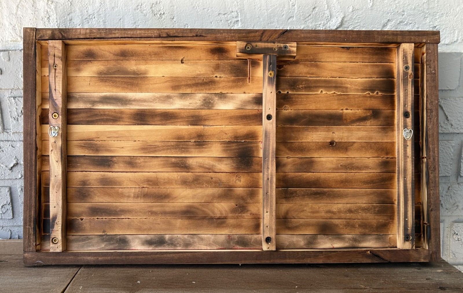 Rustic Handmade American Wood Flag- Office- America-Farm House 14.25 x 25.5