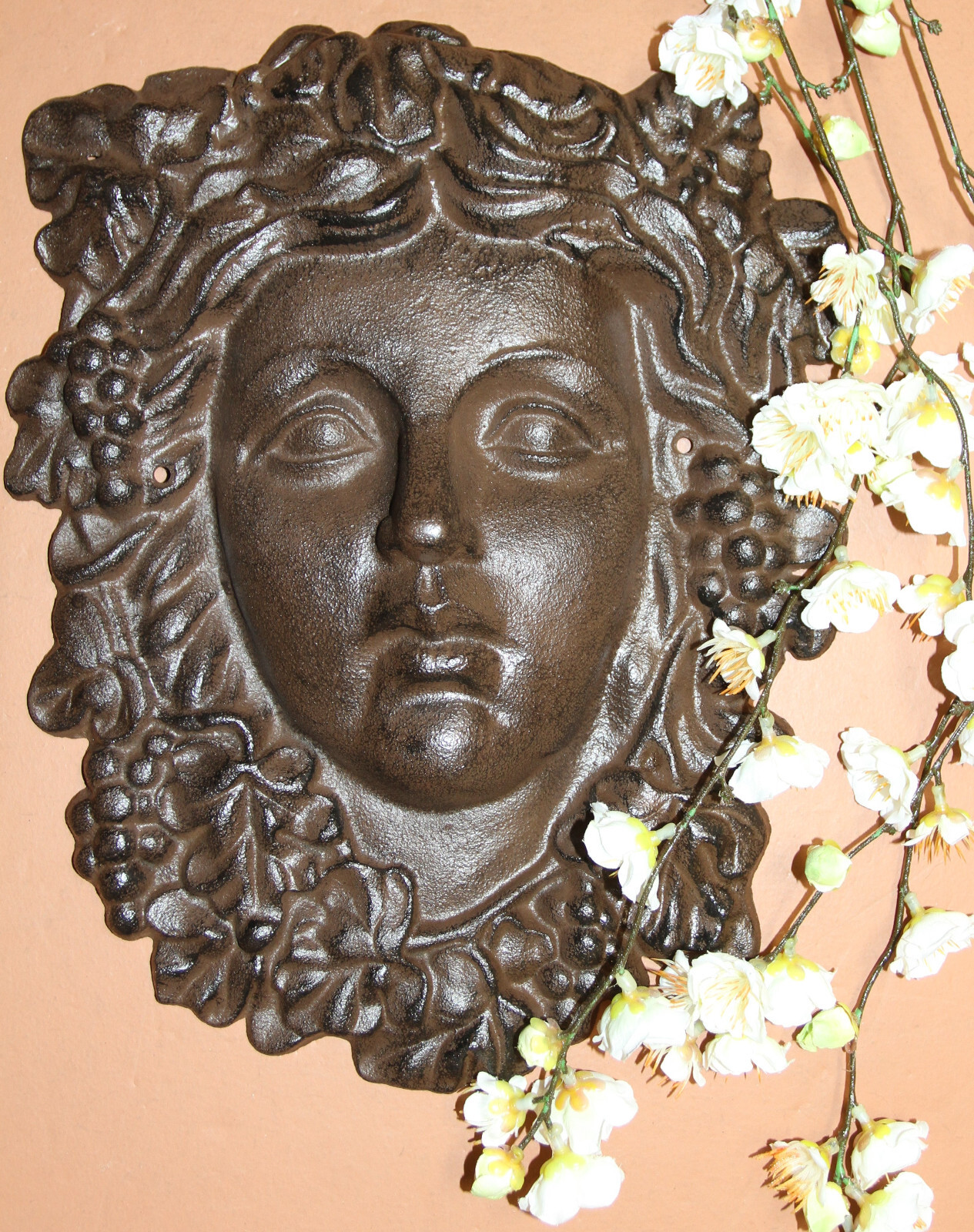 Victorian Face,heavy Wall Hanging, Garden Decor, Gargoyle,patio,deck F-13B