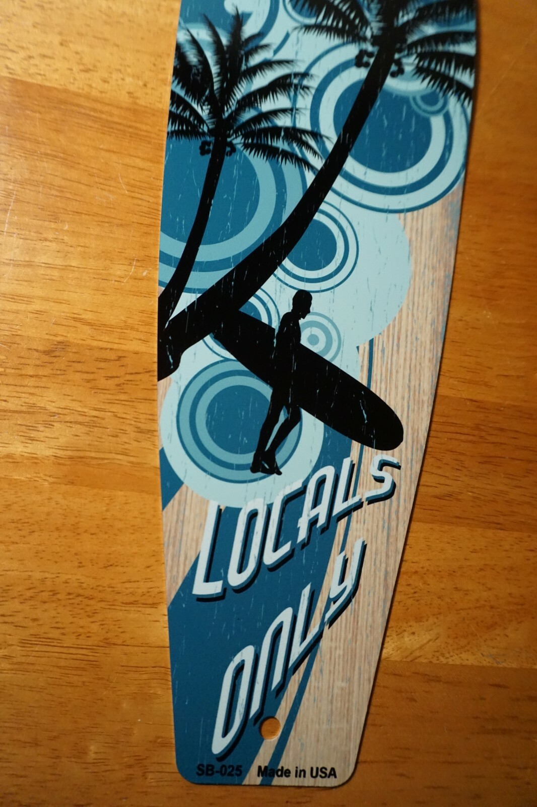 SURF LOCALS ONLY SURFBOARD SIGN Tiki Bar Beach Surfing Surfer Home Decor NEW