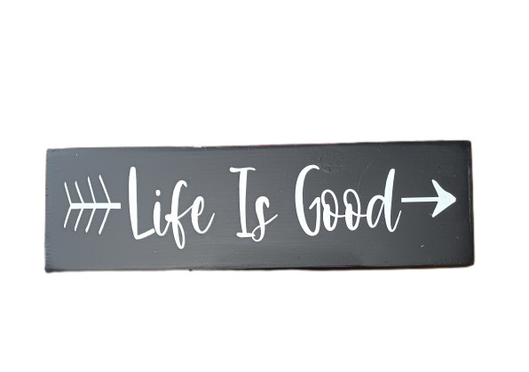 Life is Good Country farmhouse Rustic Primitive wood sign home decor
