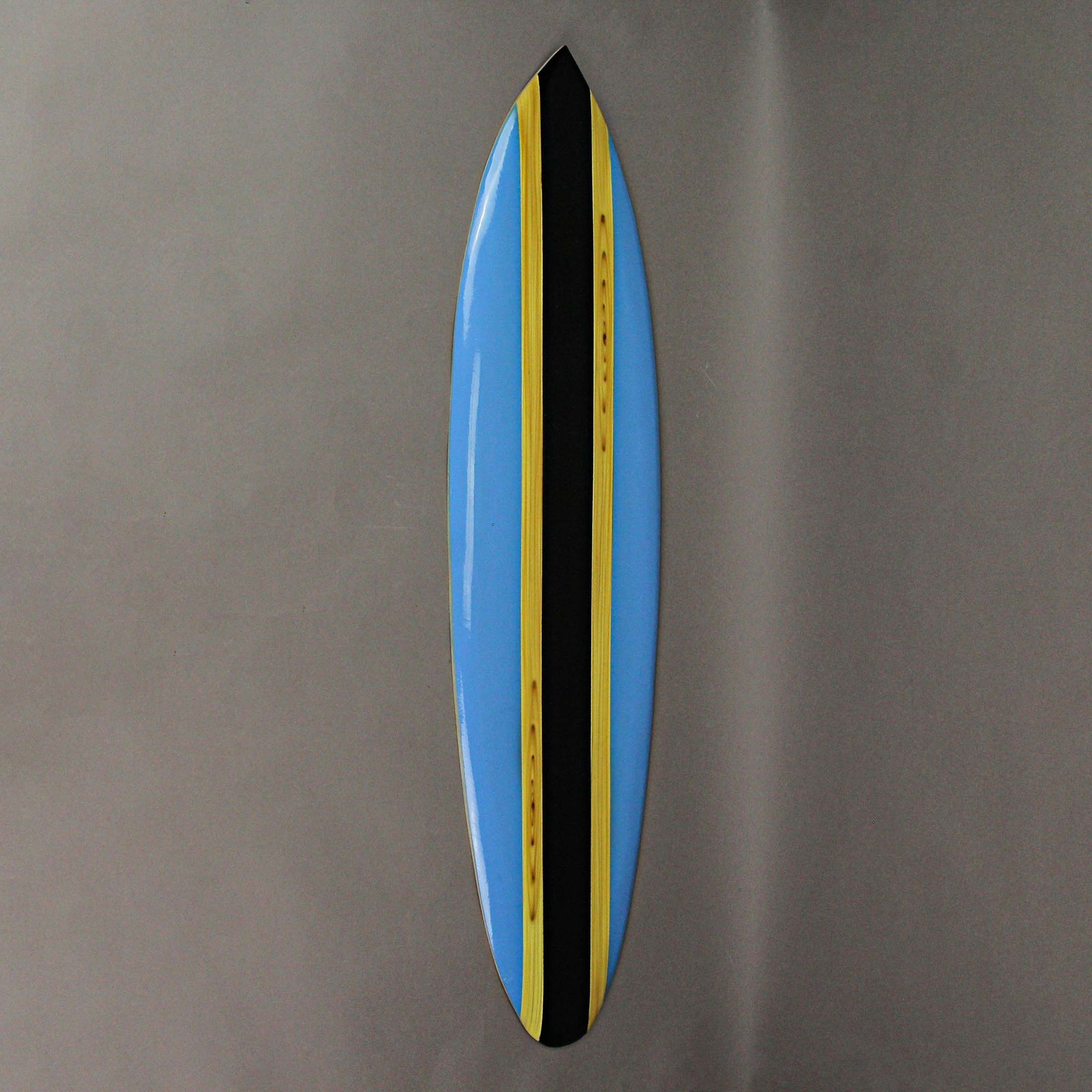 Striped Wooden Surfboard Wall Hanging 39 inch