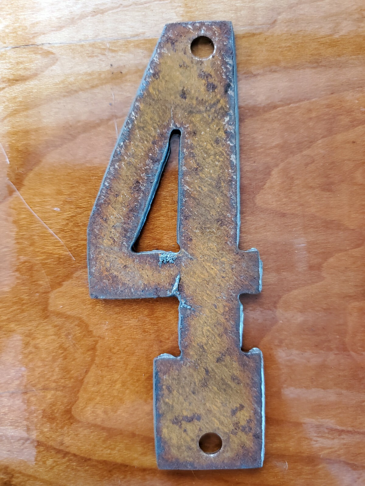 Western Rusty Steel Metal Letters & Numbers – 4inch Modern Antique Rustic Décor