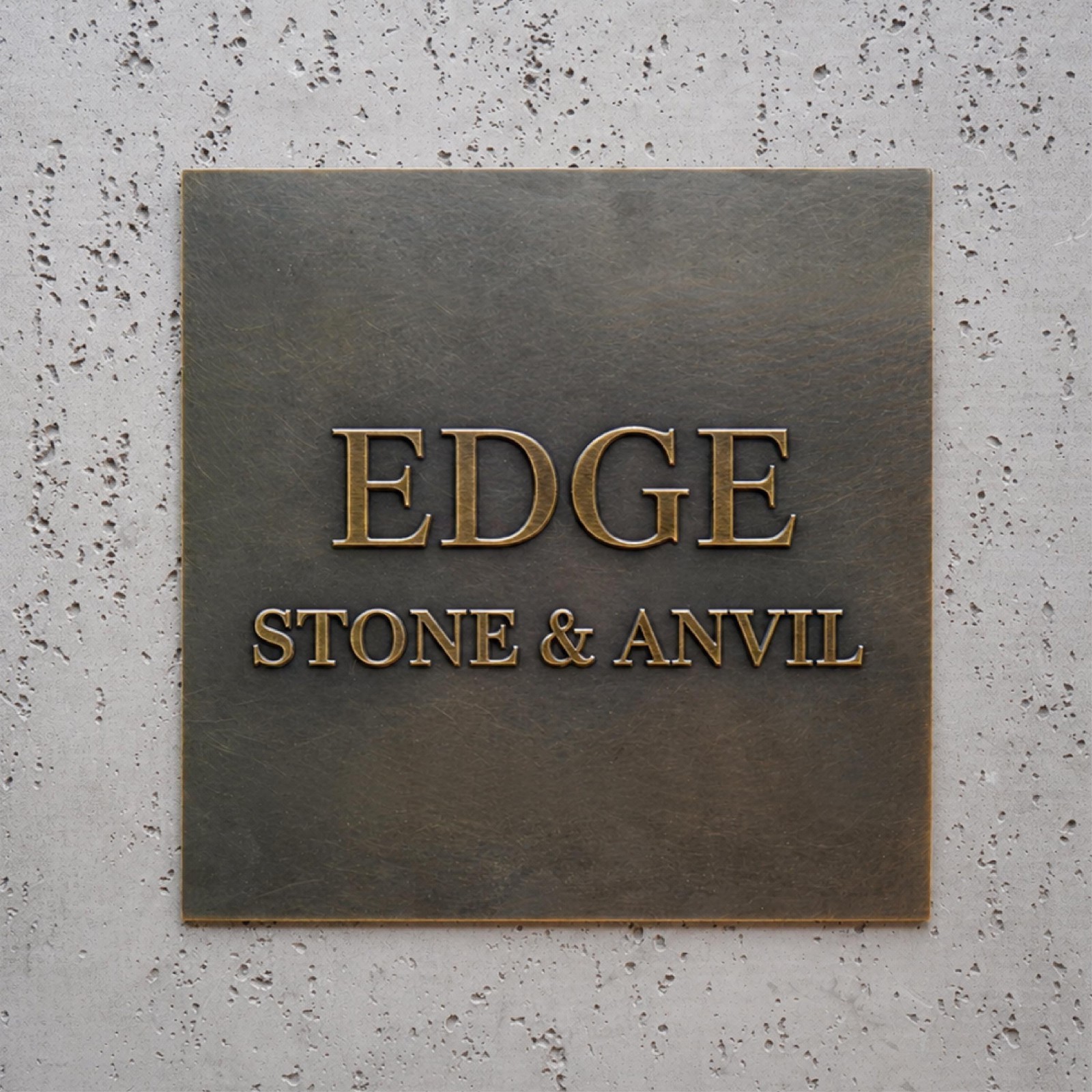 Custom Solid Brass Plaque | Personalized Metal Sign | Address House Number |