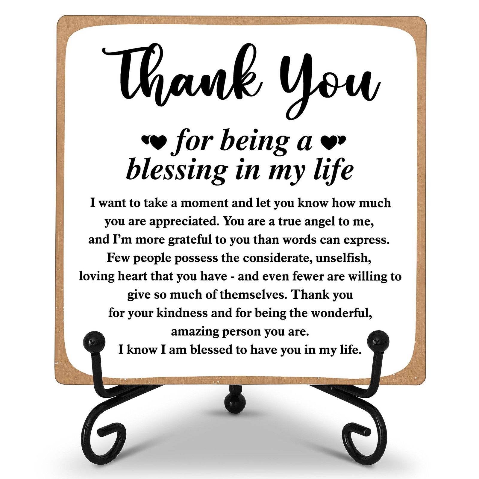 ONDTOM Thank You 10 x 10 x 0.5 cm / 3.94 x x 0.2 inches, Multicolor