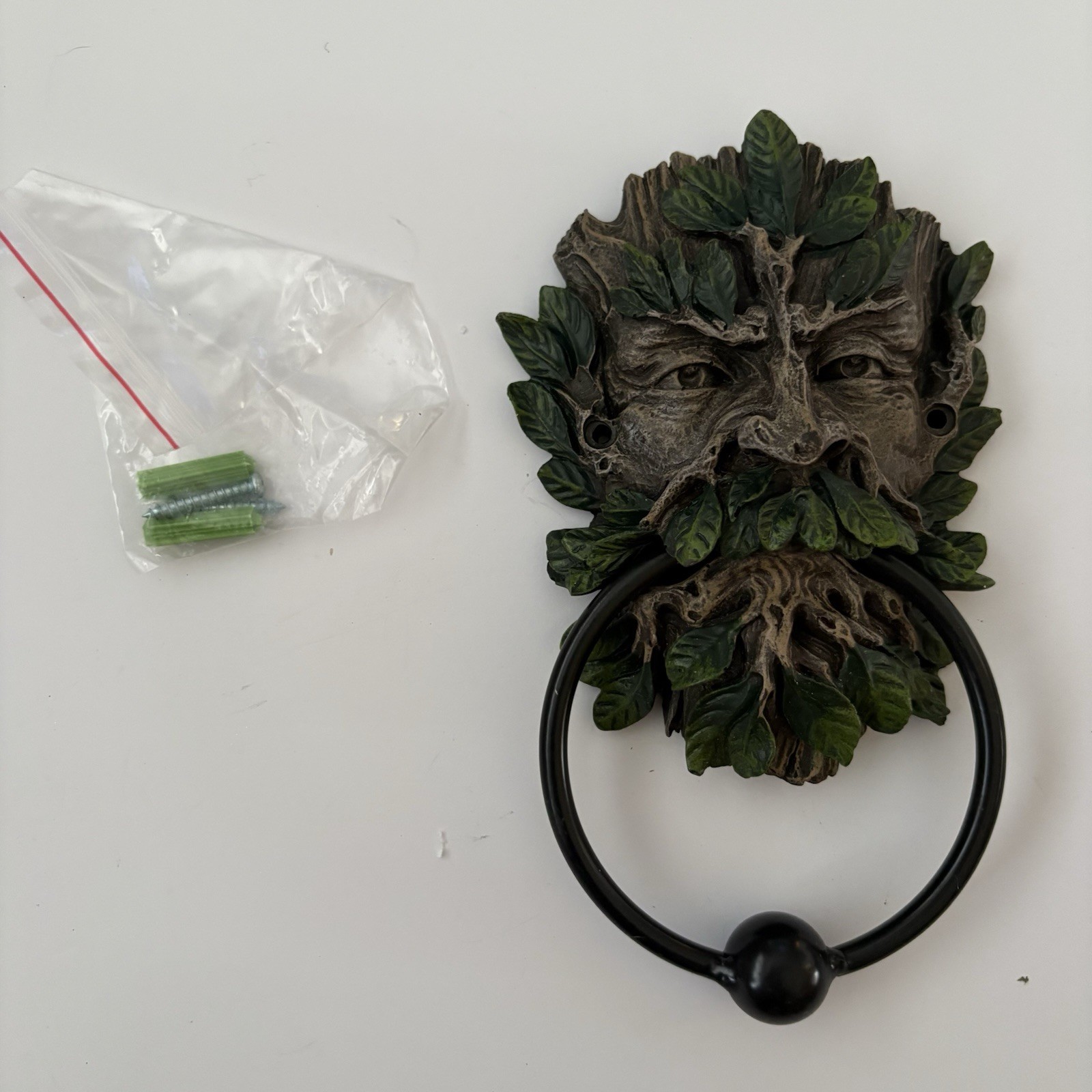 “Whispering Spirits Forest” Green Man Door Knocker Pacific Giftware Gothic Pagan