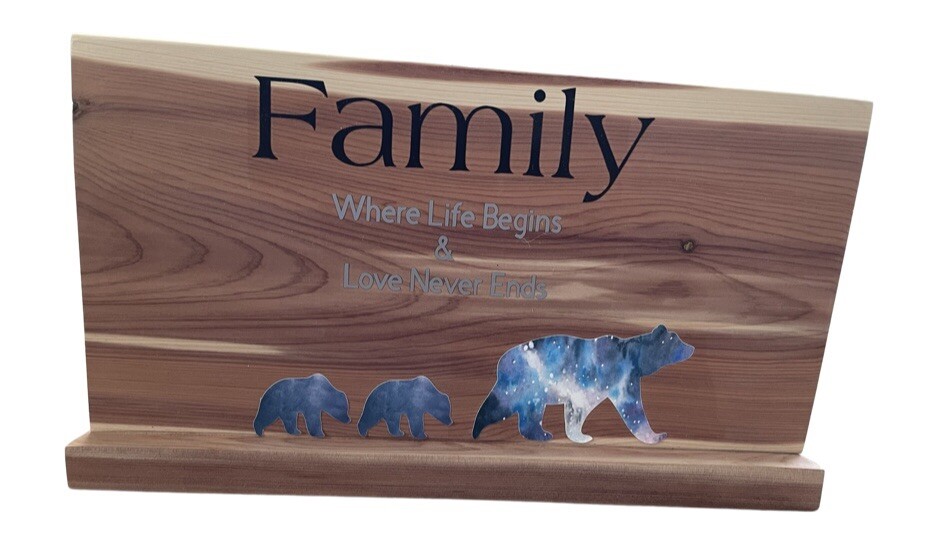 FAMILY-WALL DECOR,RUSTIC,COUNTRY,PRIMITIVE,HARD WOOD, SIGN, PLAQUE