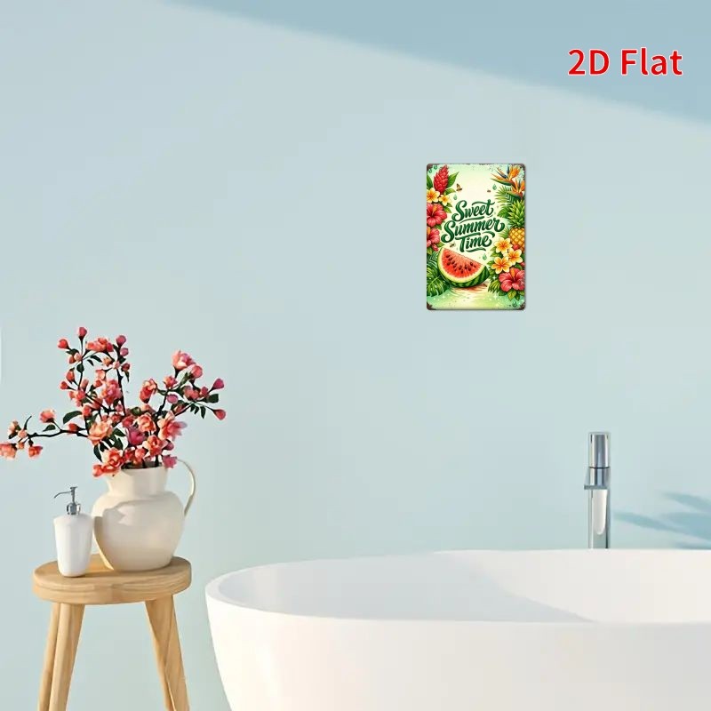 20X30Cm Metal Sign: Sweet Summer Days Wall Decor