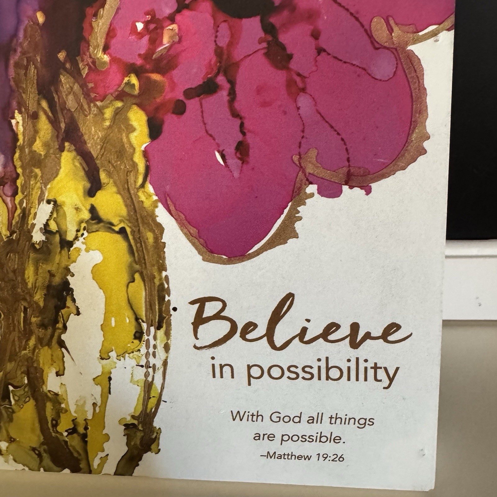 Believe in Possibility Floral Wall Art – Multicolor