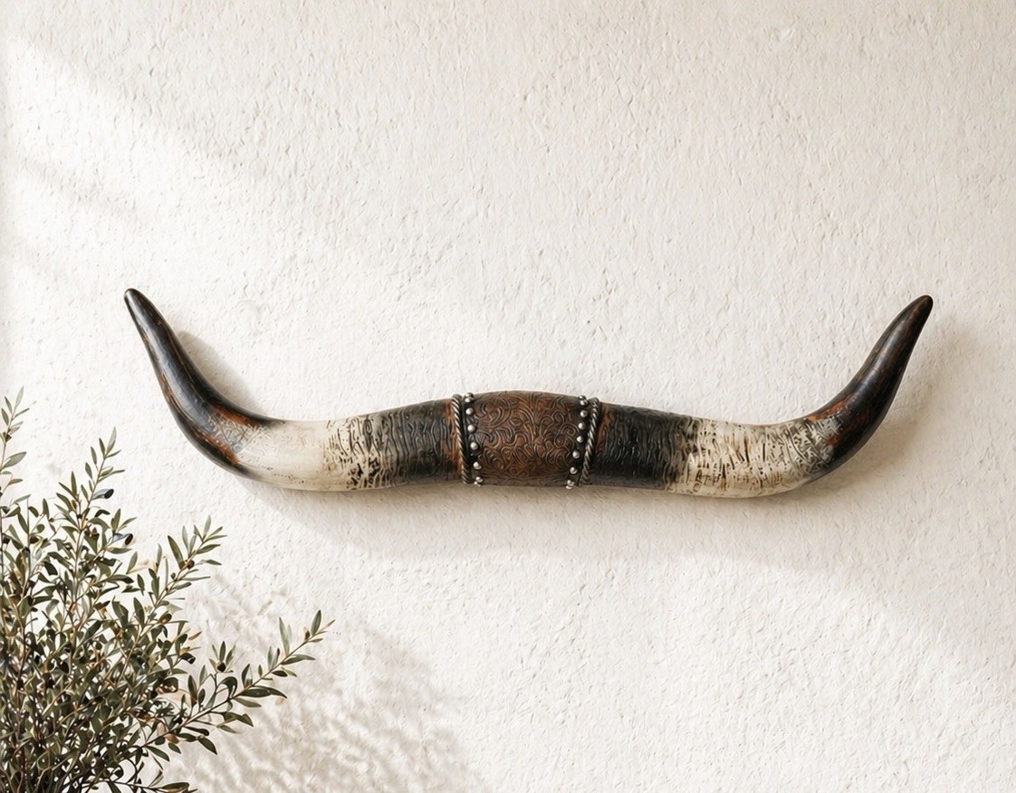 Medium Longhorn Western Wall Decor Mancave Garage Cowboy Texas NEW