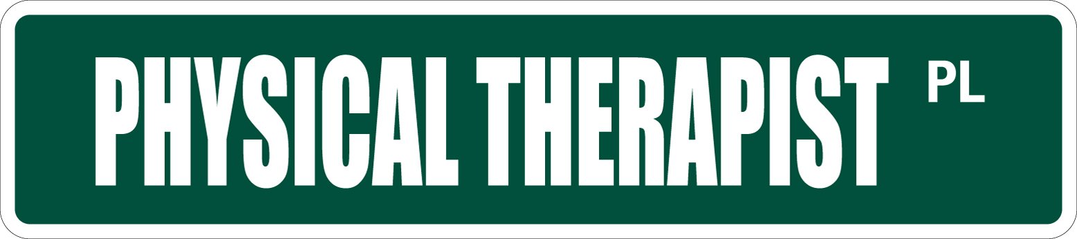 *Aluminum* Physical Therapist 4″ x 18″ Metal Novelty Street Sign SS 2884
