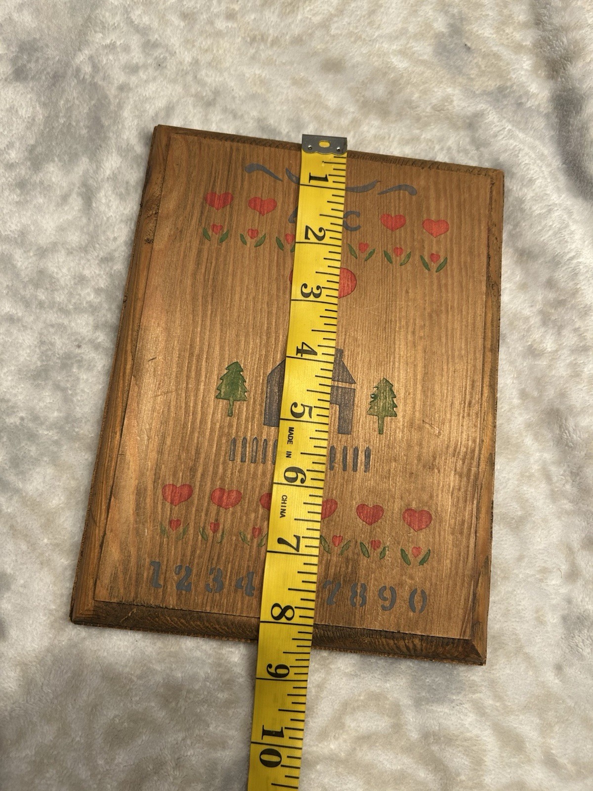 Vintage Country Cottage School House Wood Hanging Wall Decor
