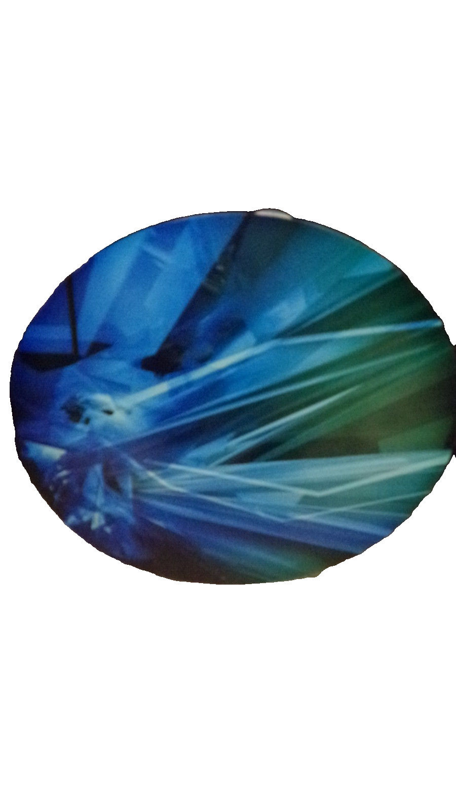 Ex Large Blue Ice Abstract Outside Metal Sign 23″ Very Heavy Free Shipping New