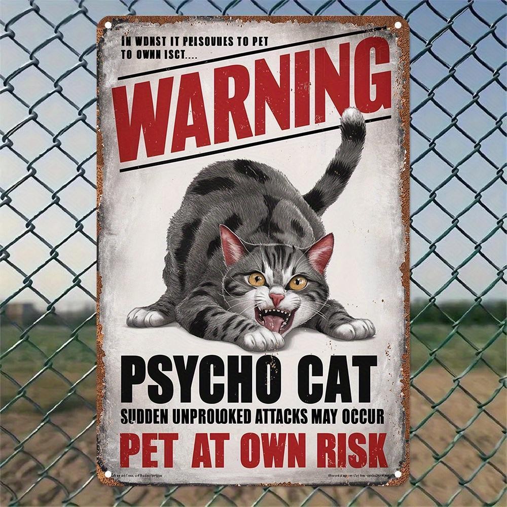 Vintage Warning Sign Aluminum Sign Funny Multicolor Motivational Quote