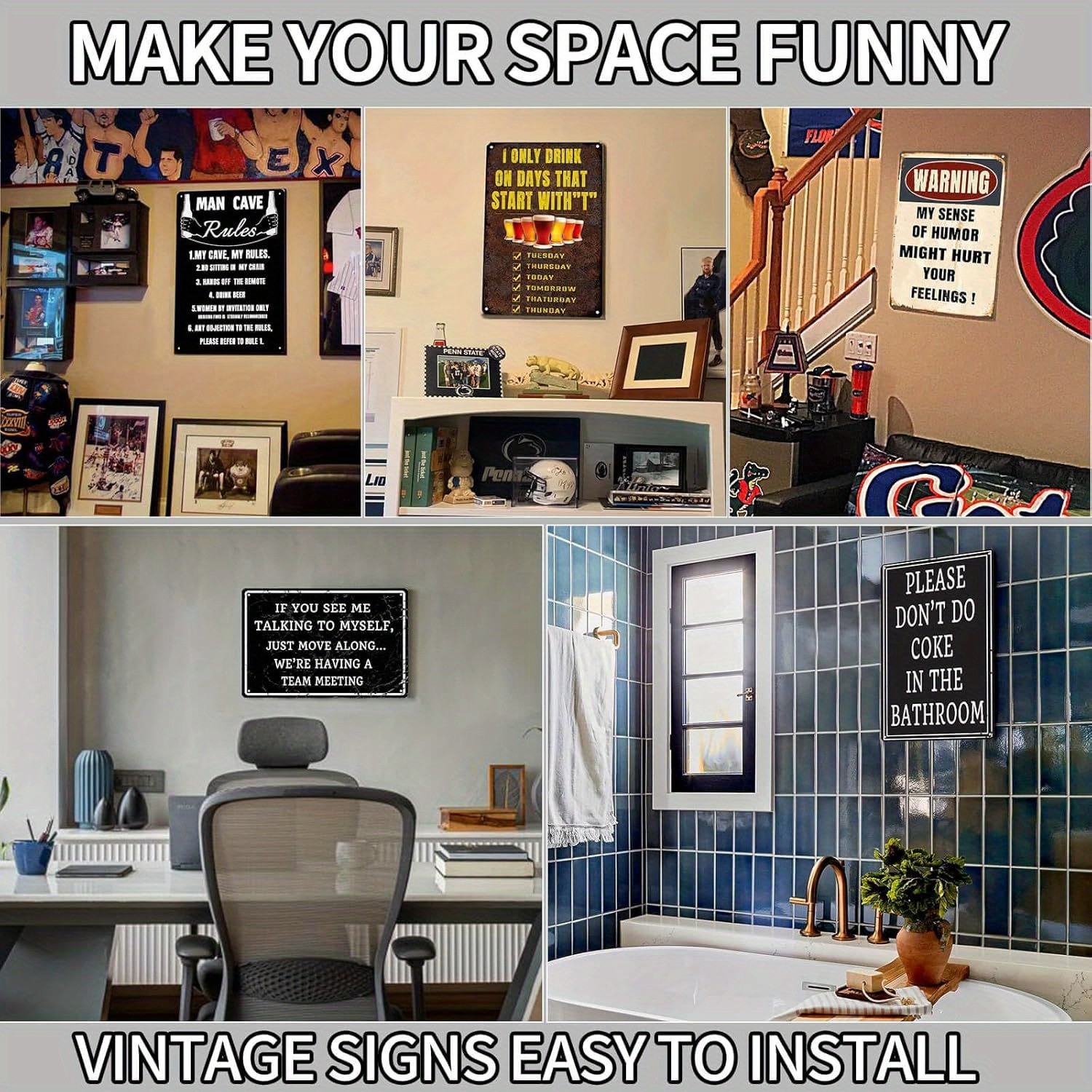Big Daddy Dr Green Vintage Metal Sign Funny Humorous Wall Art Hanging Decoration