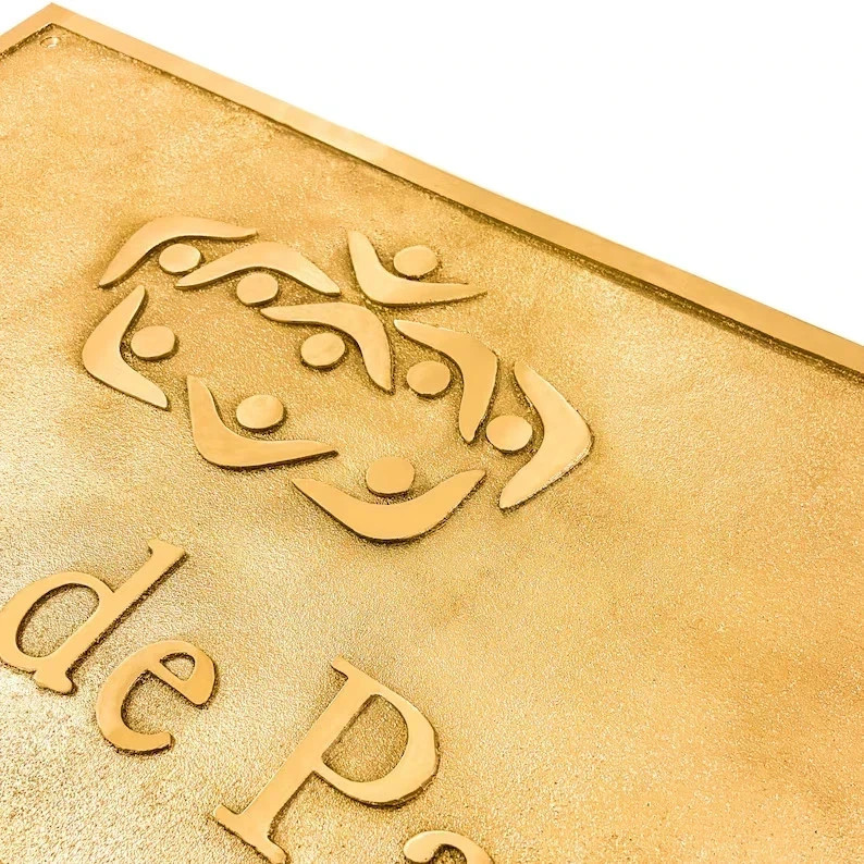Personalized bronze address signs – Solid bronze plaques for front door