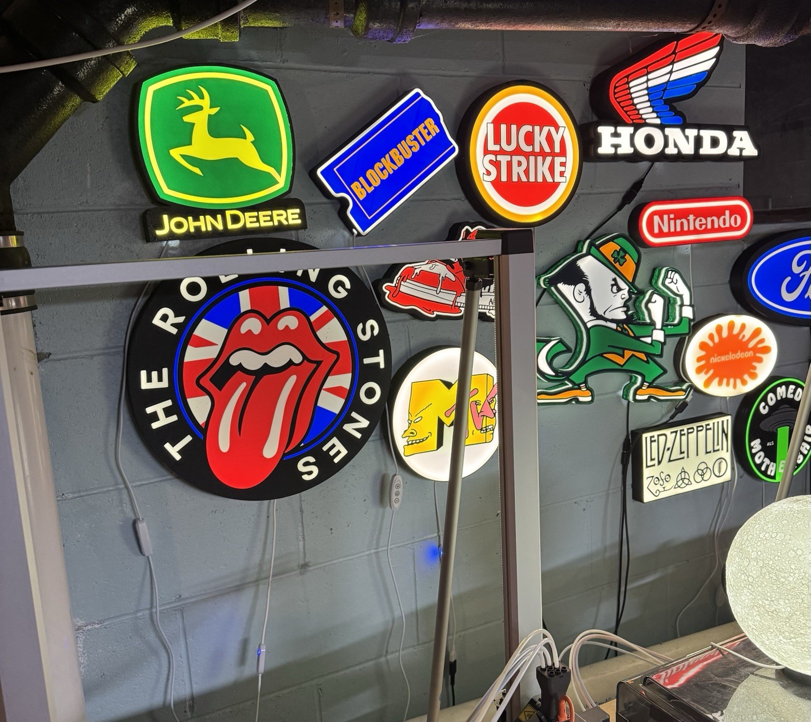 John Deere – Light Up LED Neon Sign Tractor Mower Belt Deck PTO Zero Turn