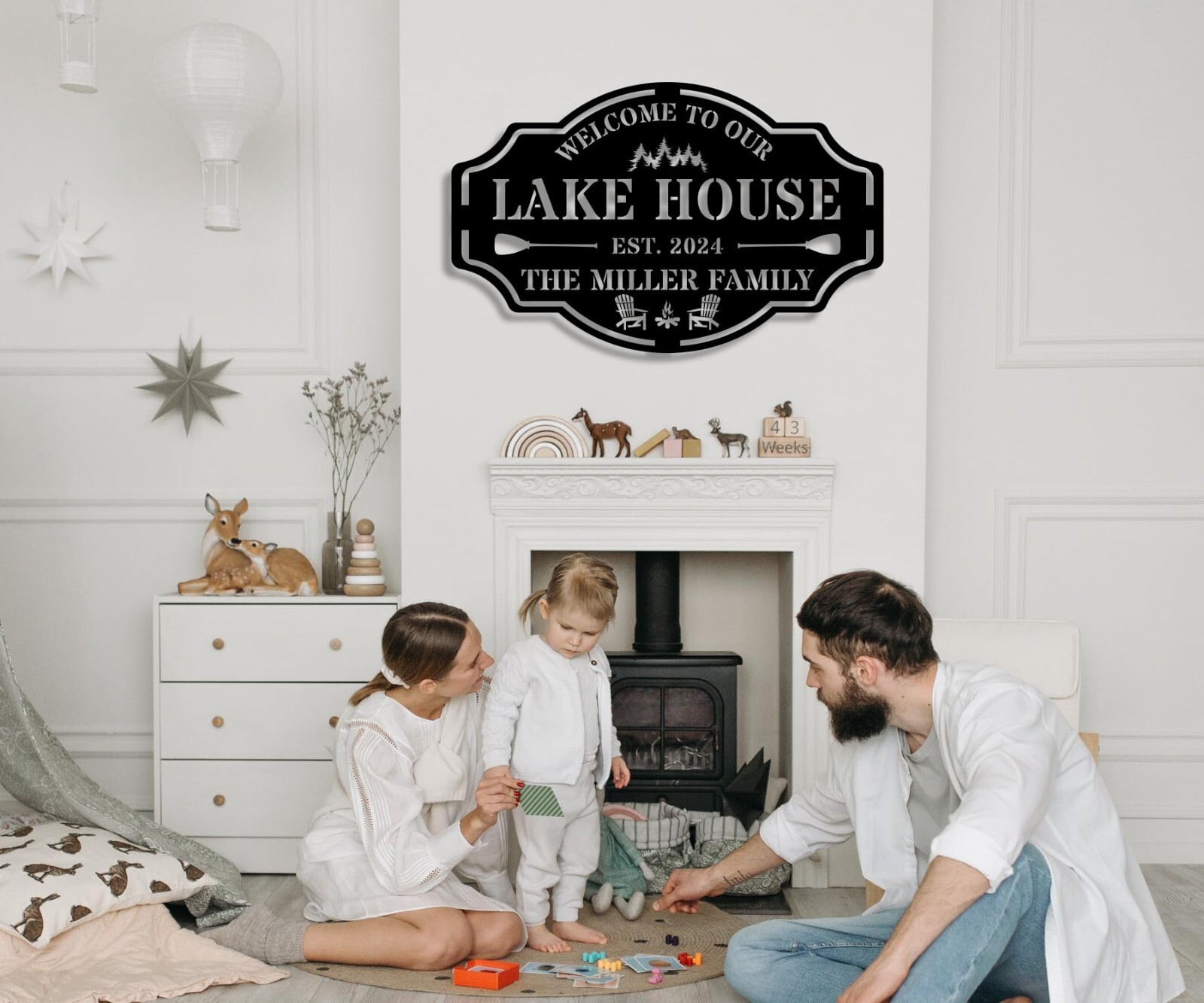 Personalized Metal Lake House Sign, Custom Metal Lake Sign, Custom Metal Sign,
