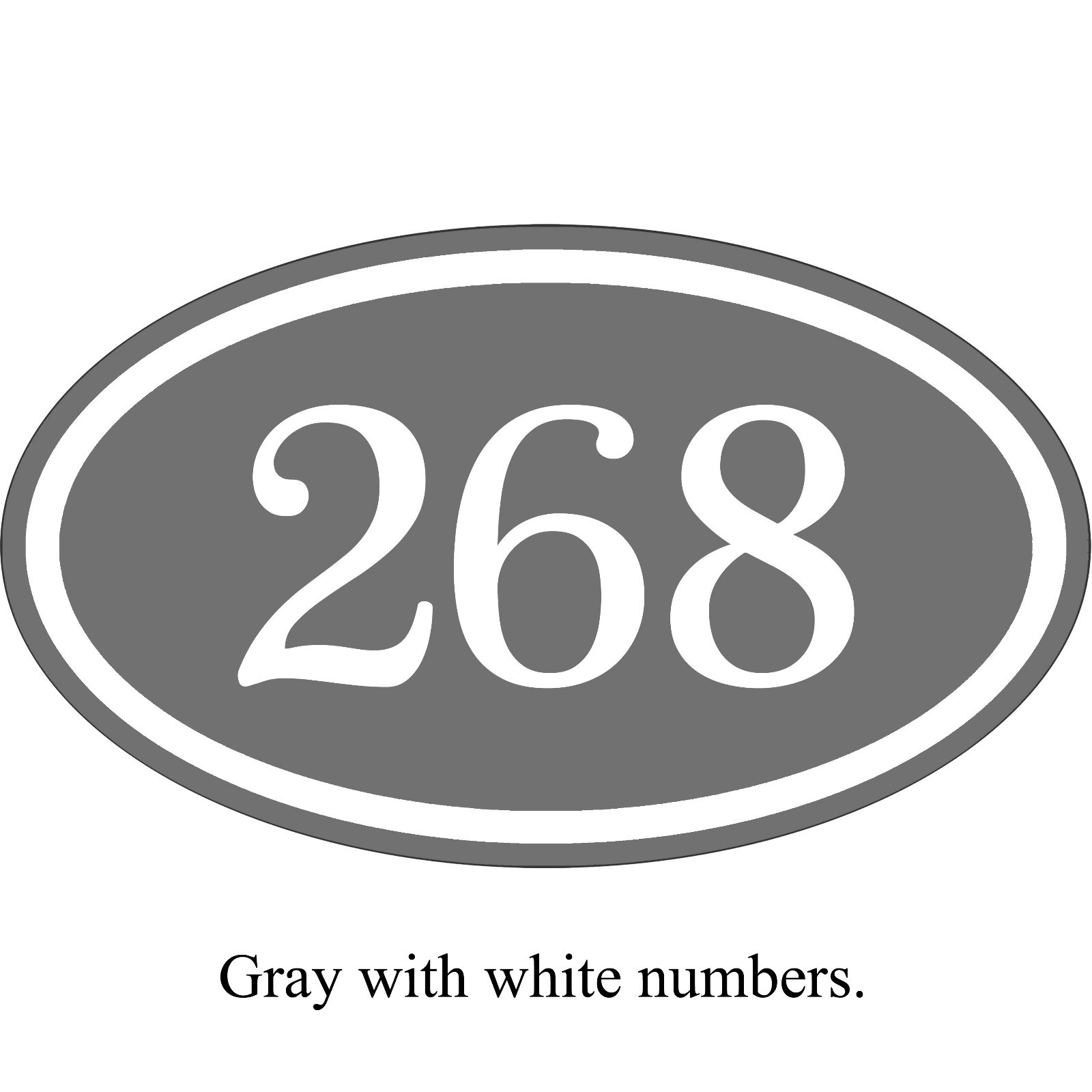 Personalized House Address Number Sign Aluminum Plaque 12″ x 7″ Custom Colors