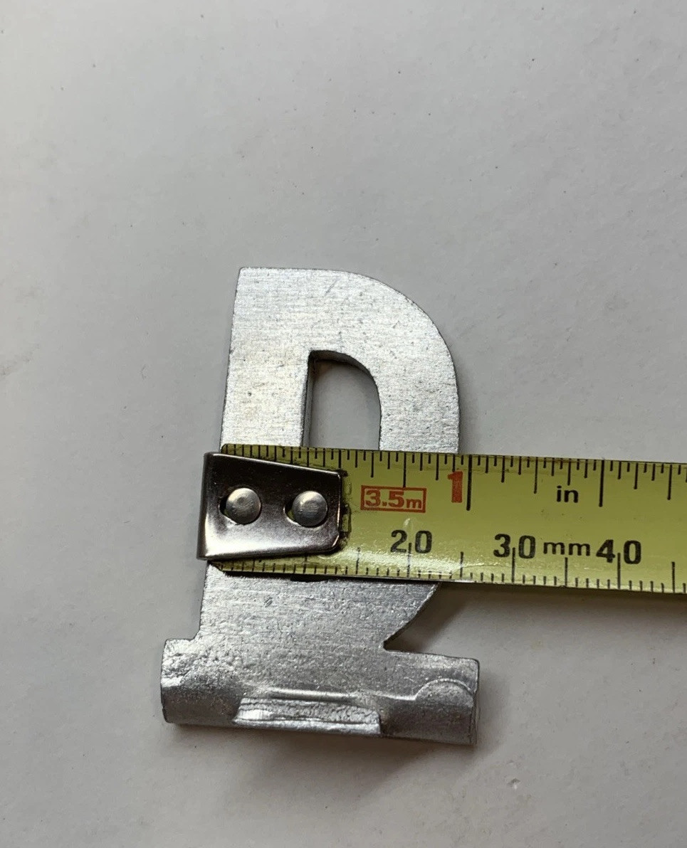 A-Z & Dun-Mor Mailbox Track Letters Aluminum Vtg You Choose Name Initials Metal