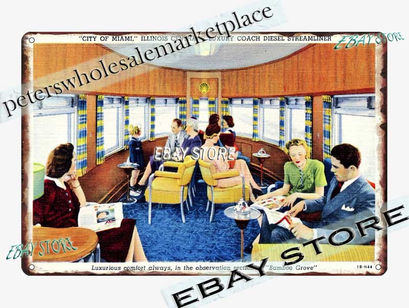 1941 Luxury Living Room Interior Comfort Design Tin Sign home decor