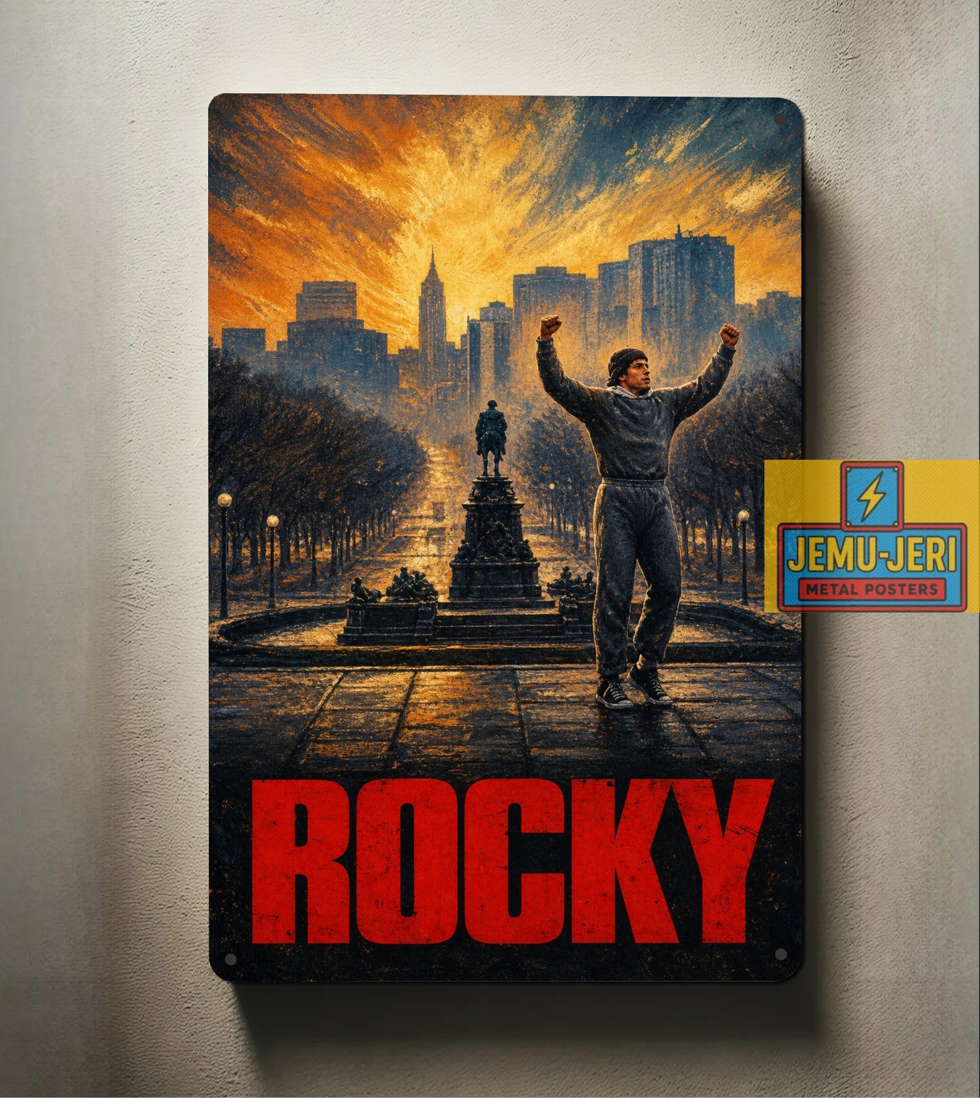 Rocky Movie Metal Poster – Film Collectable Tin Sign – Size 8*12inch