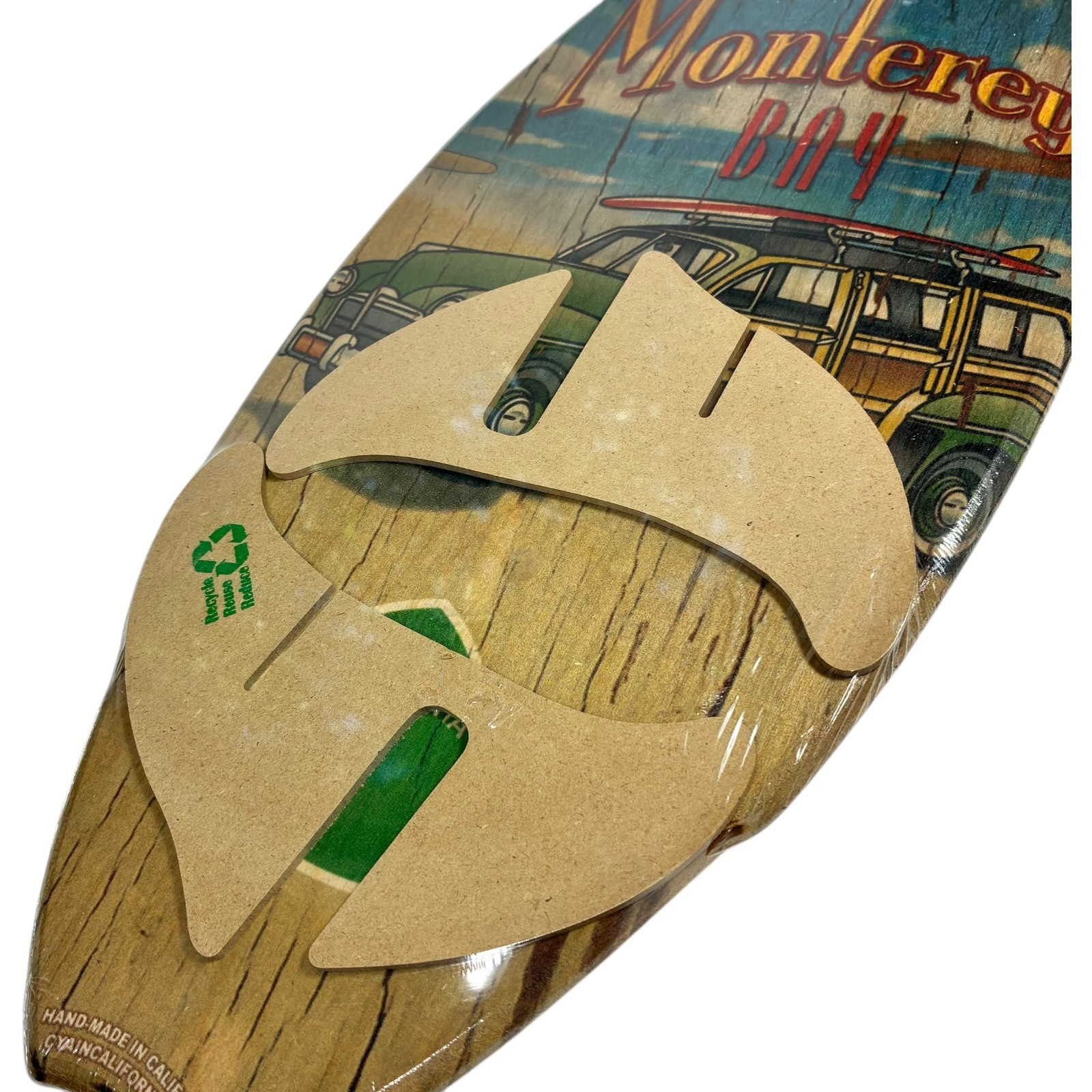 C•YA in California Original 20″ Mini Wood Surfboard Monterey Bay *New & Sealed*