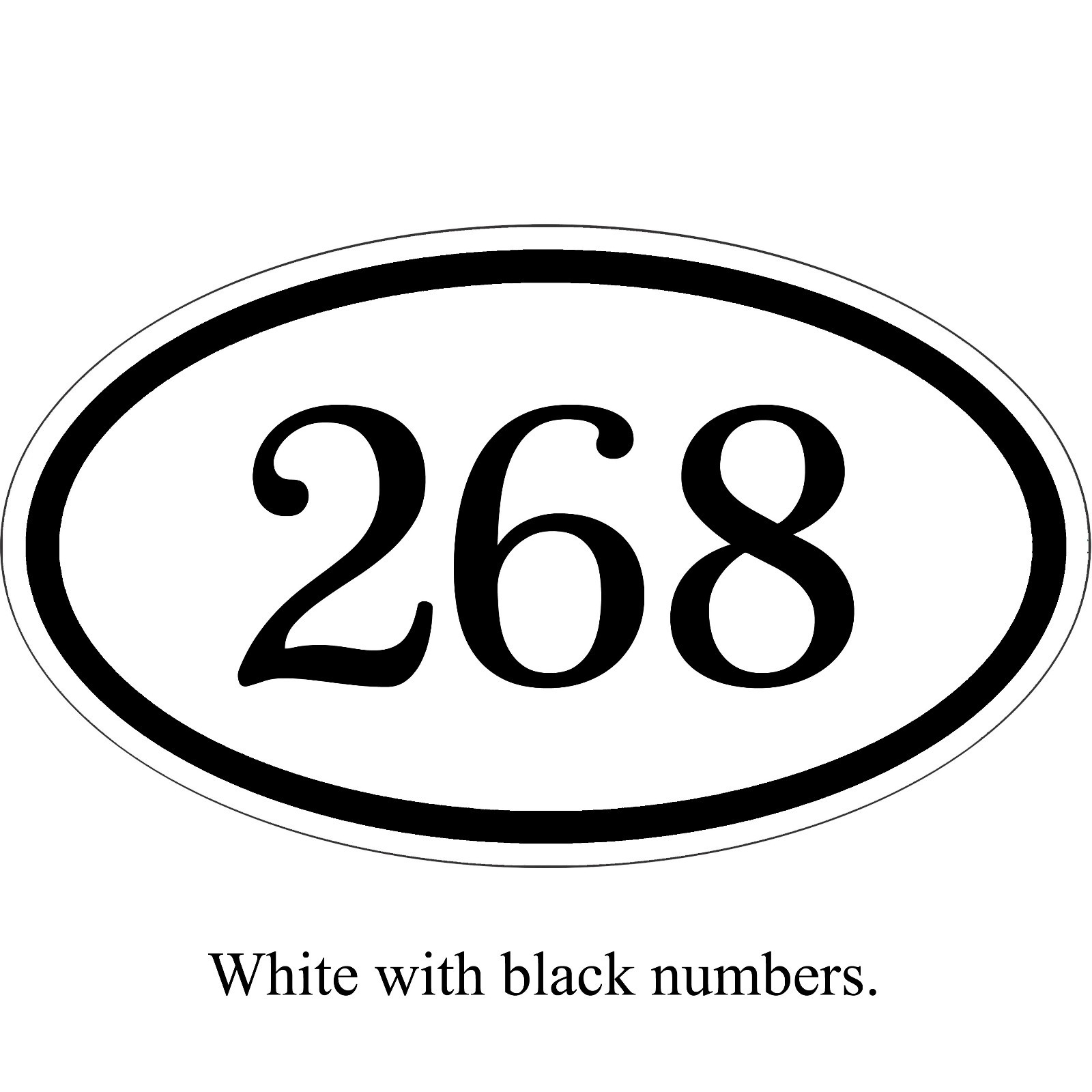 Personalized House Address Number Sign Aluminum Plaque 12″ x 7″ Custom Colors