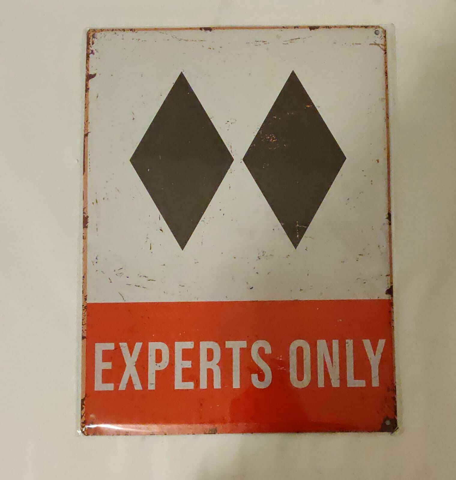 Funny Wall Sign Metal Tin Sign “Experts Only” Rectangle 15.5′ X 11.5″-US Seller