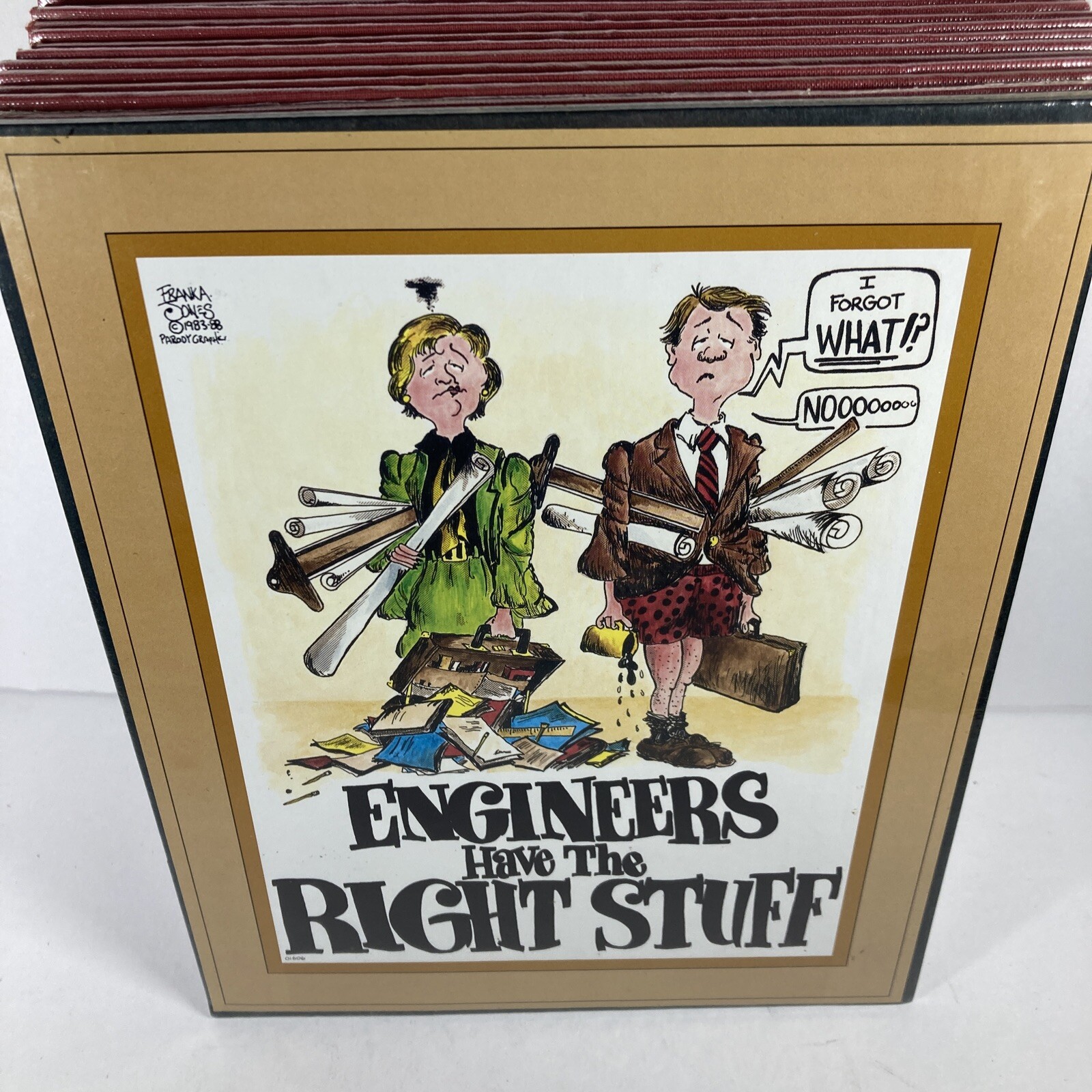 Frank A. Jones Parody Print Lot Of 17 (duplicates In Lot)