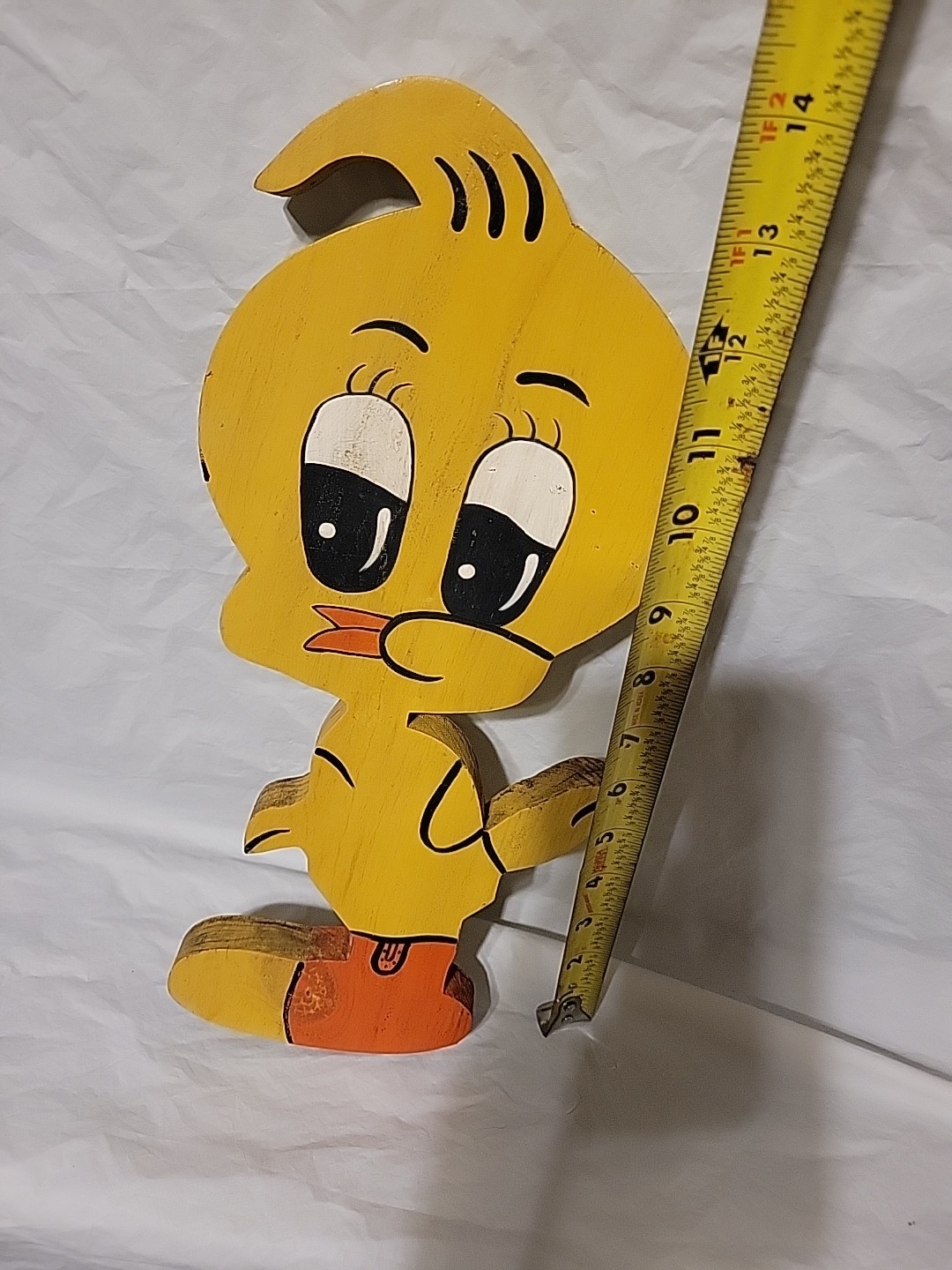 Vintage Wooden Tweety Bird Wall Art/Decor Outdoor Yard Handmade Preowned
