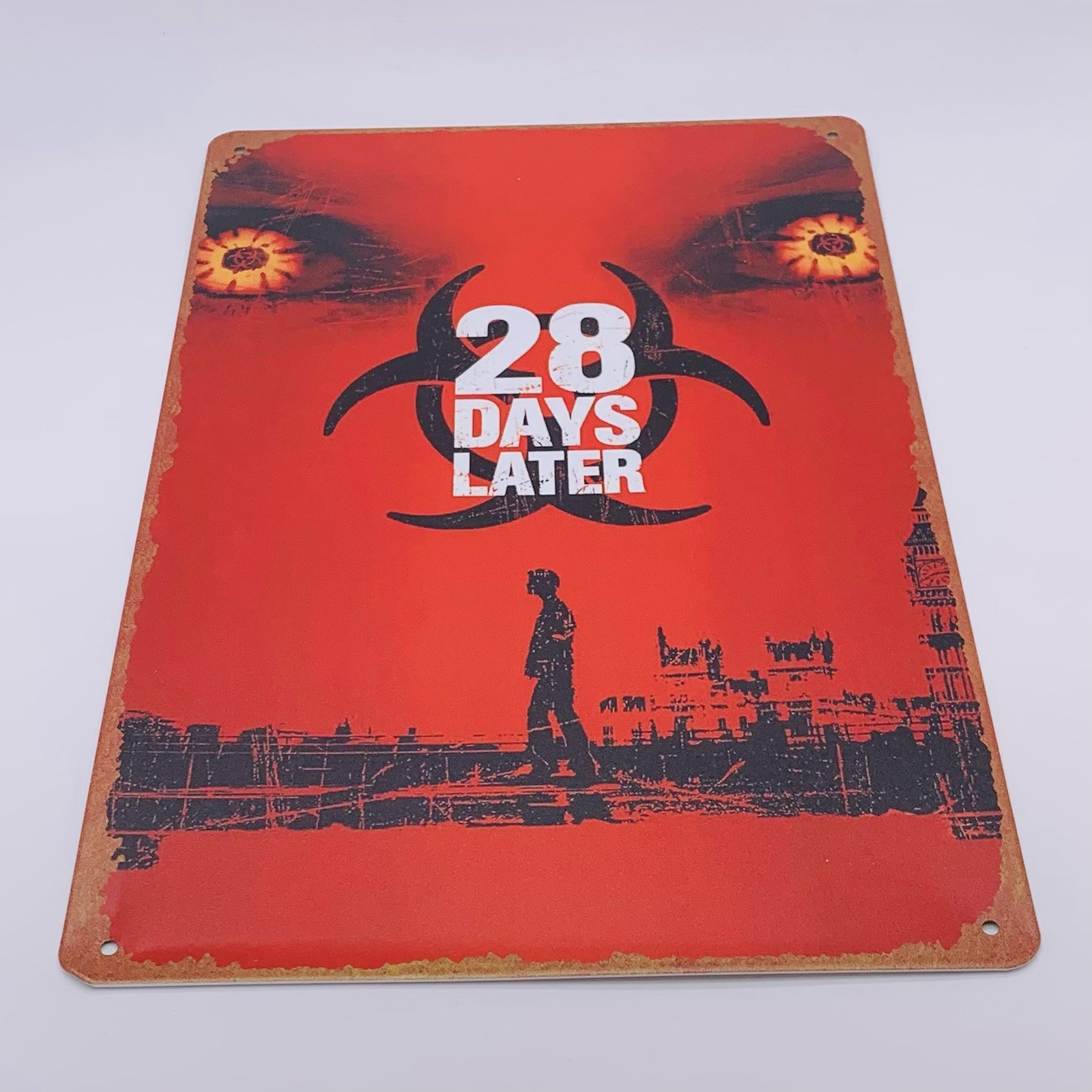 28 Days Later Movie Poster Horror Film 8” x 12” Metal Tin Sign Man Cave Wall Art